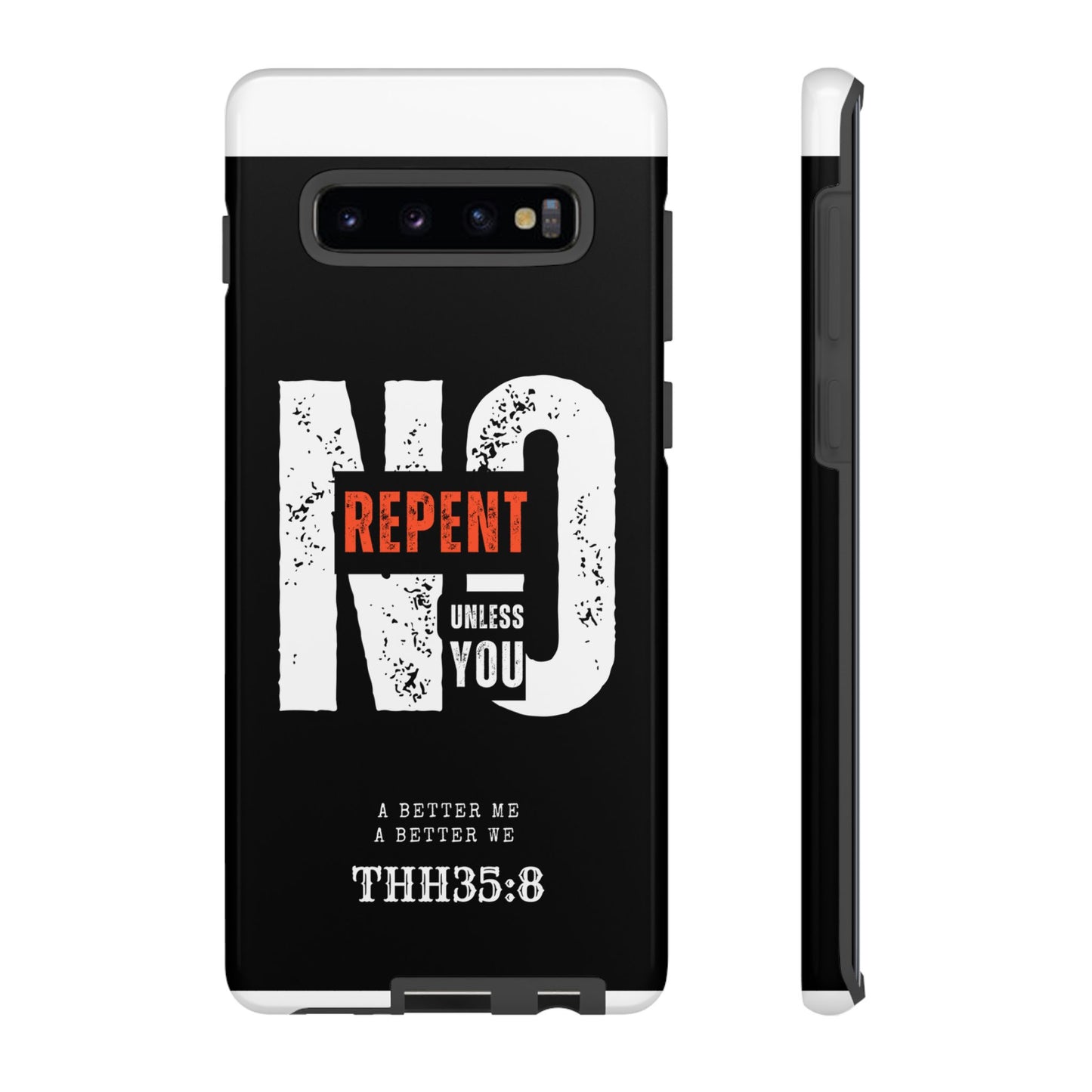 Repent Phone Case, Tough Phone Cover, Christian Gift, Scripture Phone Protector, Faith-Based Tech Accessory