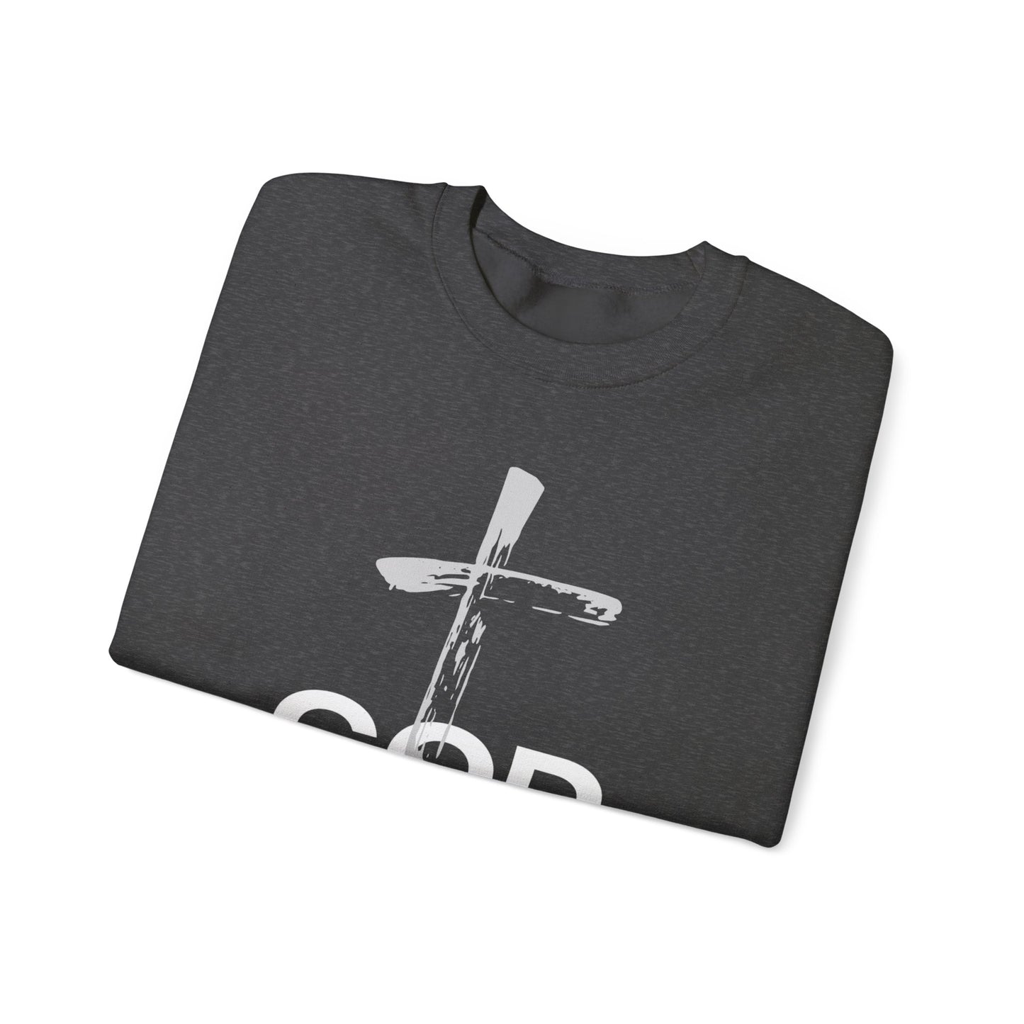 Faith-Inspired Crewneck Sweatshirt | Cozy Christian Apparel, Religious Gift, God is Love, Perfect for Church and Everyday Wear