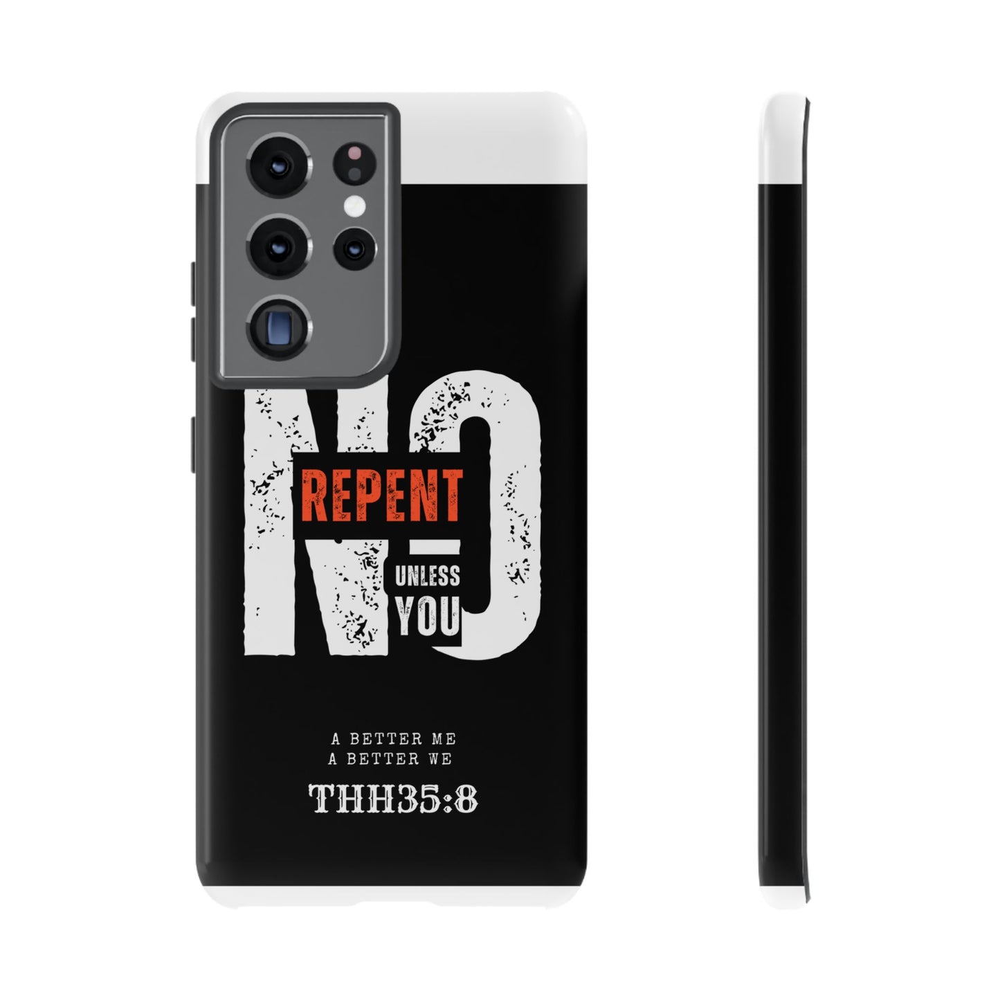 Repent Phone Case, Tough Phone Cover, Christian Gift, Scripture Phone Protector, Faith-Based Tech Accessory