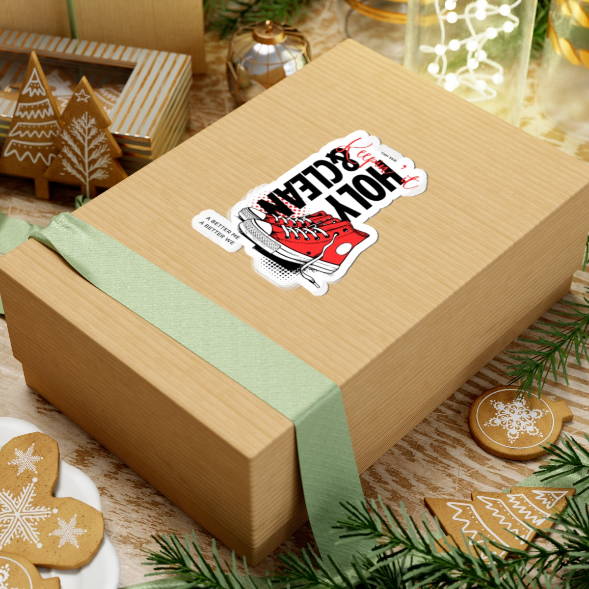 Cool Red Shoe Stickers | Trendy Vinyl Decals for Laptops, Water Bottles, and More | Perfect for Gift Giving, DIY Projects, and Holidays