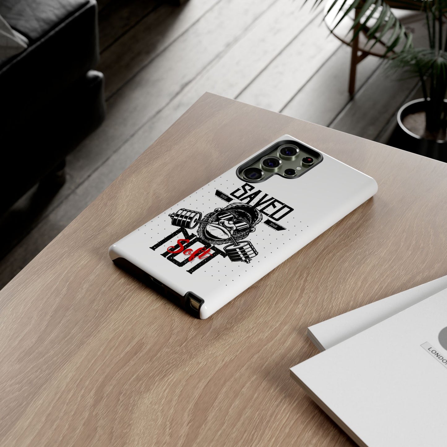 Tough Cases - Heavy Duty Phone Case for Fitness Lovers, Gym Accessories, Workout Gifts, Saved by Lift Design, Tough Armor