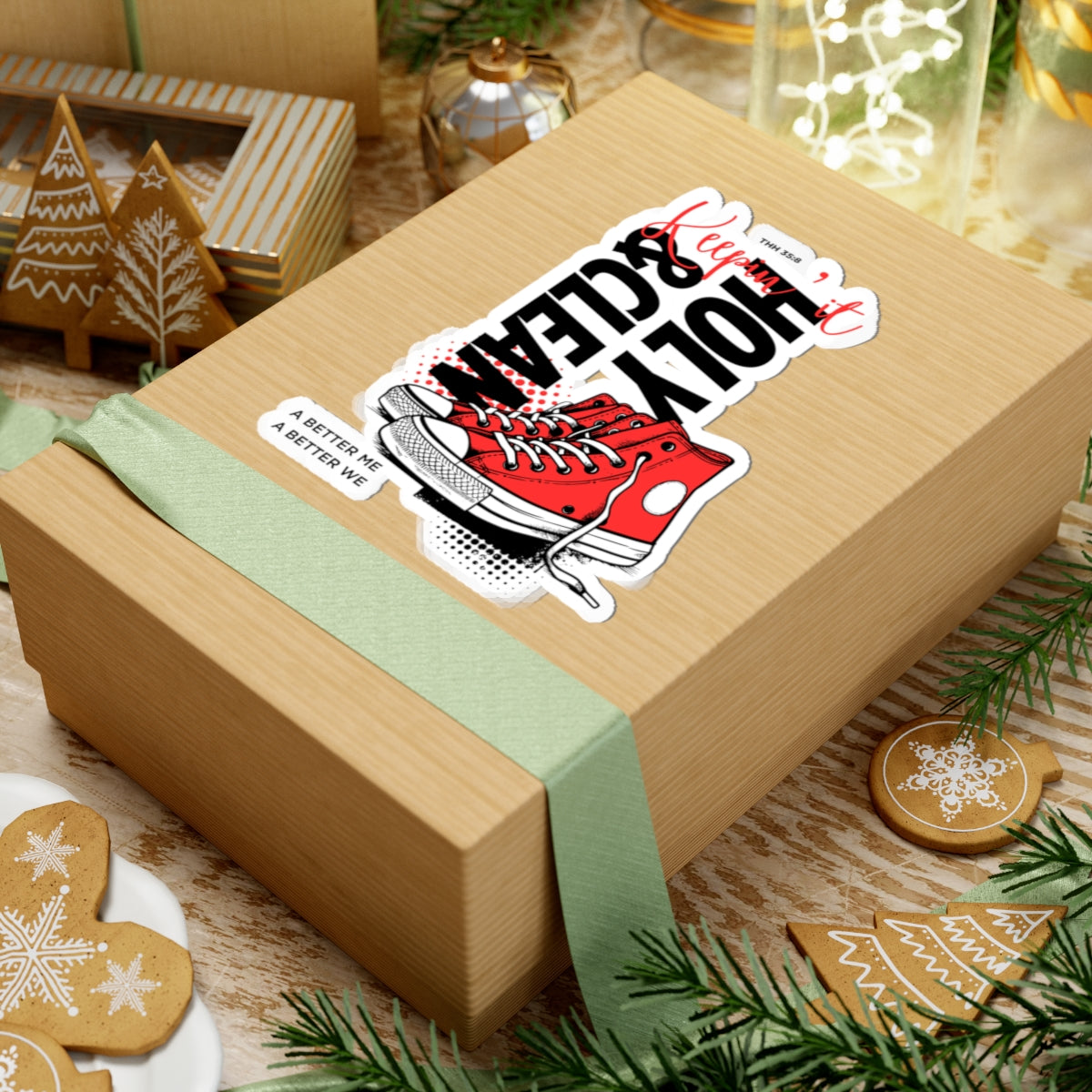 Cool Red Shoe Stickers | Trendy Vinyl Decals for Laptops, Water Bottles, and More | Perfect for Gift Giving, DIY Projects, and Holidays