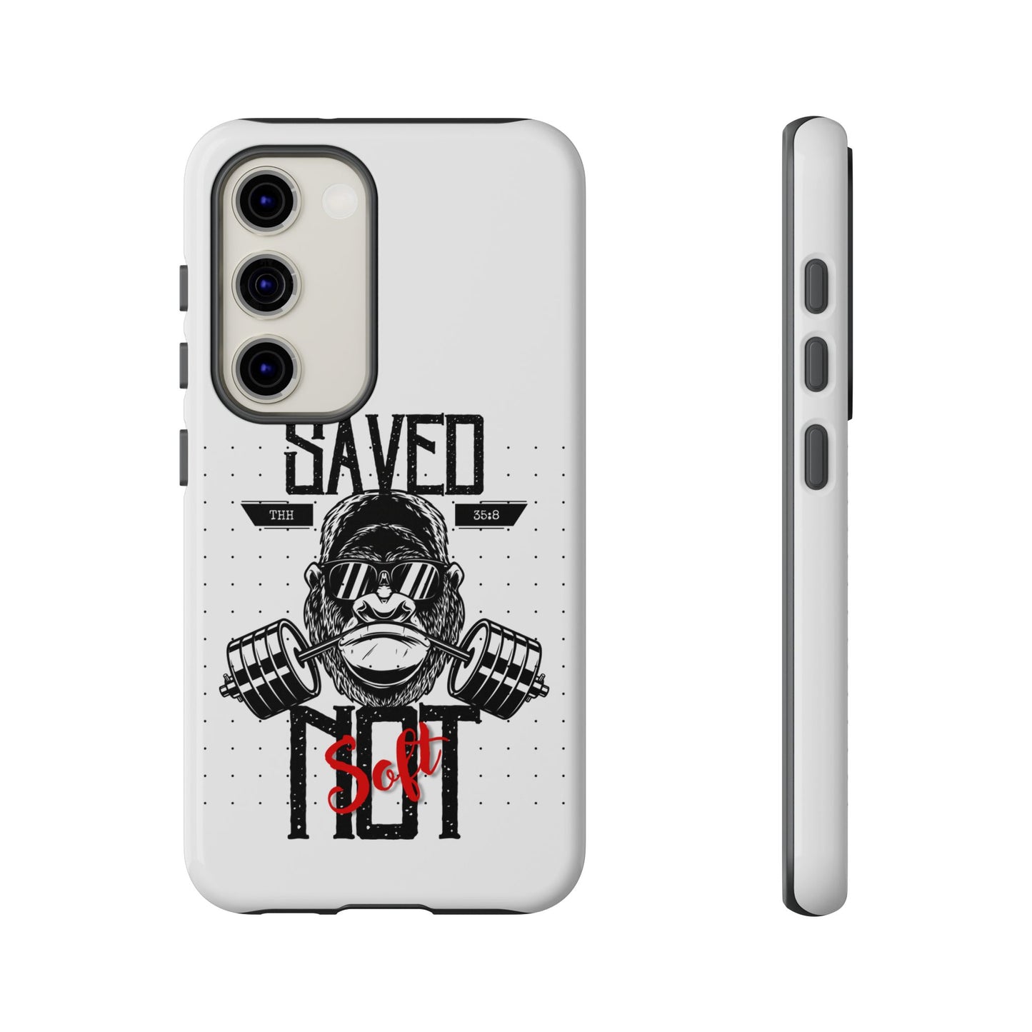 Tough Cases - Heavy Duty Phone Case for Fitness Lovers, Gym Accessories, Workout Gifts, Saved by Lift Design, Tough Armor