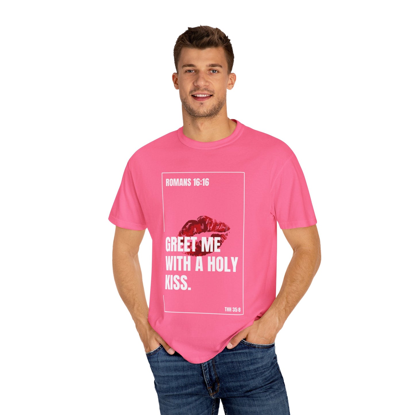 Kiss-Print Unisex T-Shirt, Casual Wear, Gift for Her, Valentine’s Day, Fashion Tee, Soft Cotton Shirt, Everyday Style