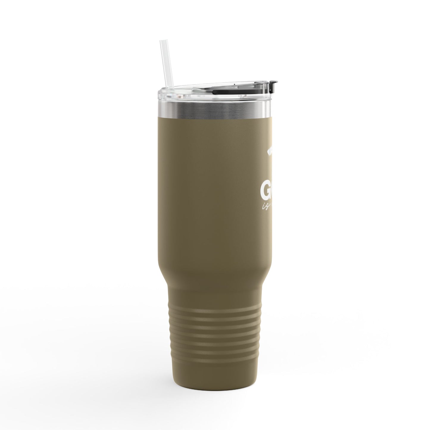 God is Love Insulated Travel Mug, Faith Travel Cup, Christian Coffee Mug, Religious Drinkware, Gift for Believers