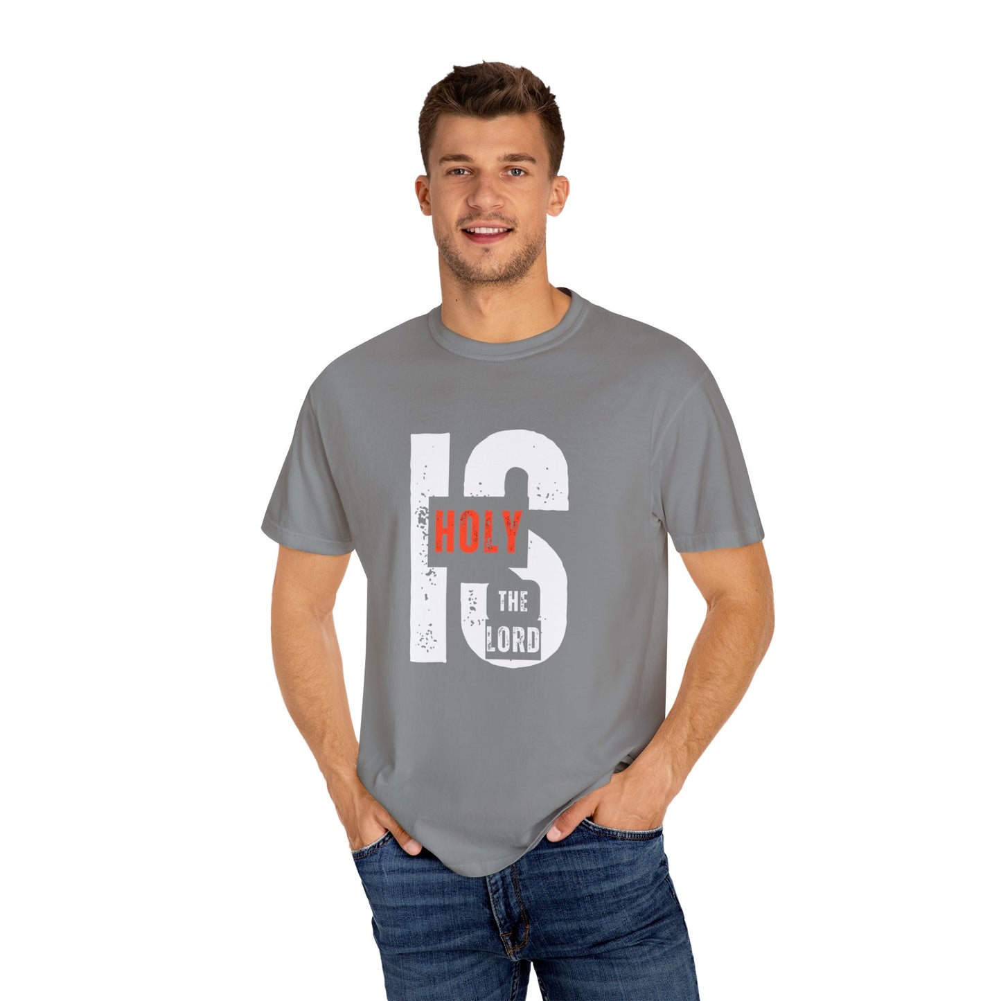 Christian Inspirational T-Shirt - Holy is the Lord, Faith Apparel, Unisex Gift for Believers, Sunday Service Wear, Casual Christian Outfit