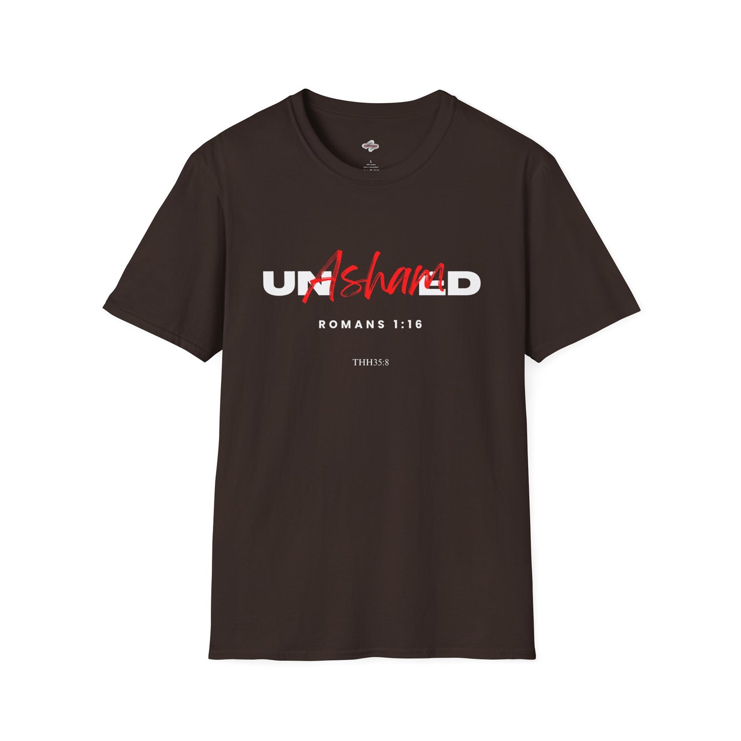 Unisex Softstyle T-Shirt with 'UNSHARED' Design, Inspirational Apparel, Christian Gift, Casual Wear, Faith-Based Fashion.
