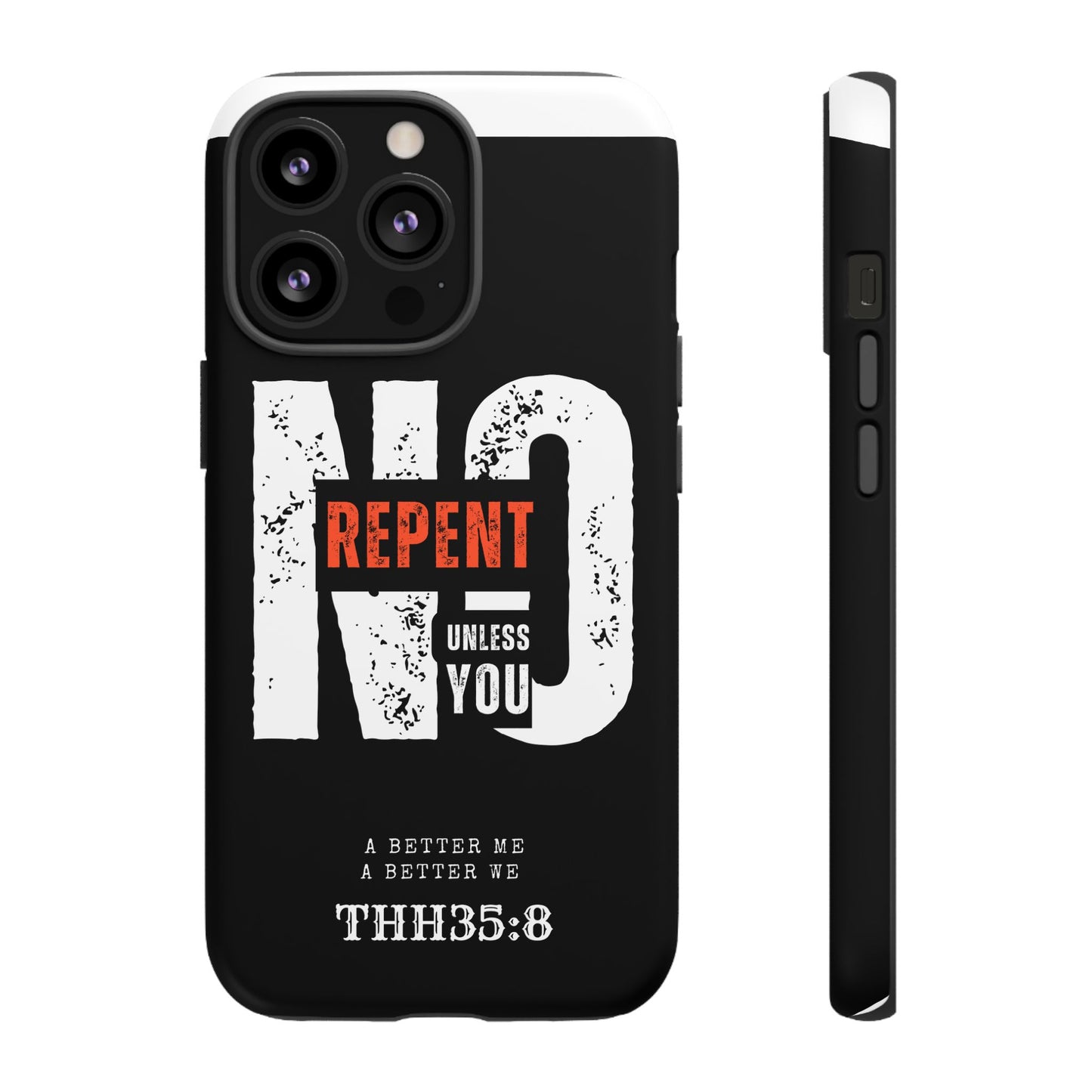 Repent Phone Case, Tough Phone Cover, Christian Gift, Scripture Phone Protector, Faith-Based Tech Accessory