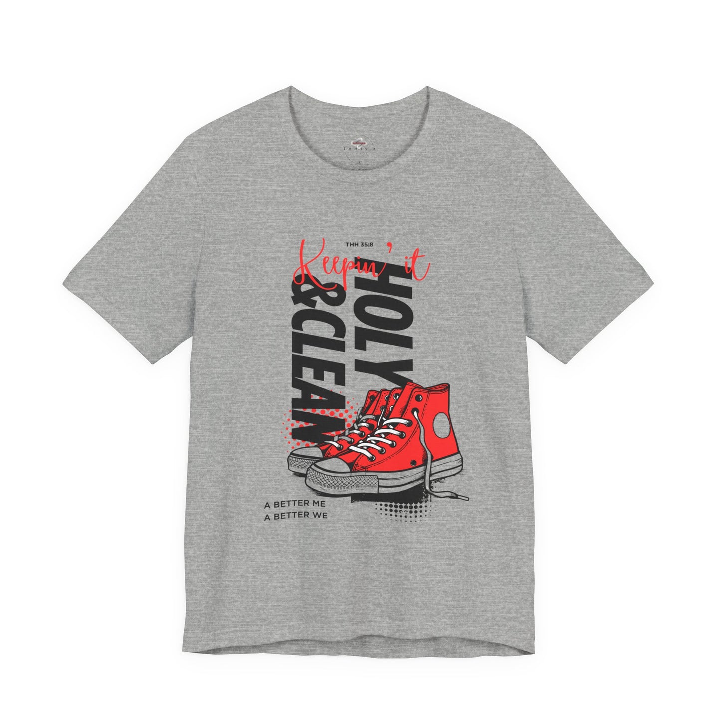Inspirational Graphic Tee, Motivational T-Shirt, Faith-Based Apparel, Casual Streetwear, Unisex Tight Fit Tee