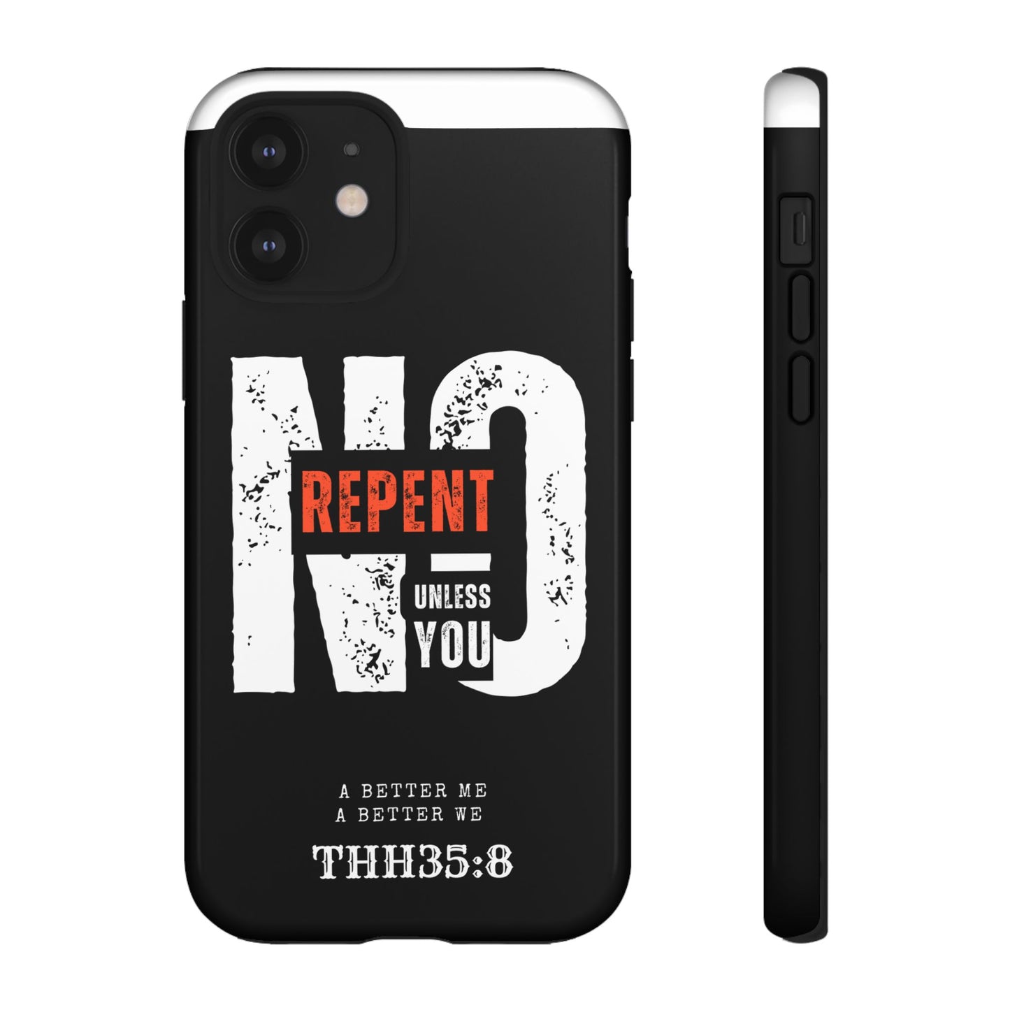 Repent Phone Case, Tough Phone Cover, Christian Gift, Scripture Phone Protector, Faith-Based Tech Accessory