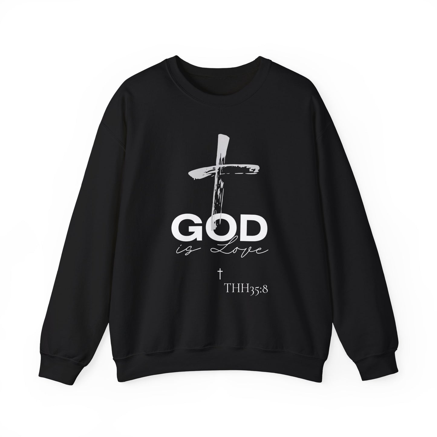Faith-Inspired Crewneck Sweatshirt | Cozy Christian Apparel, Religious Gift, God is Love, Perfect for Church and Everyday Wear