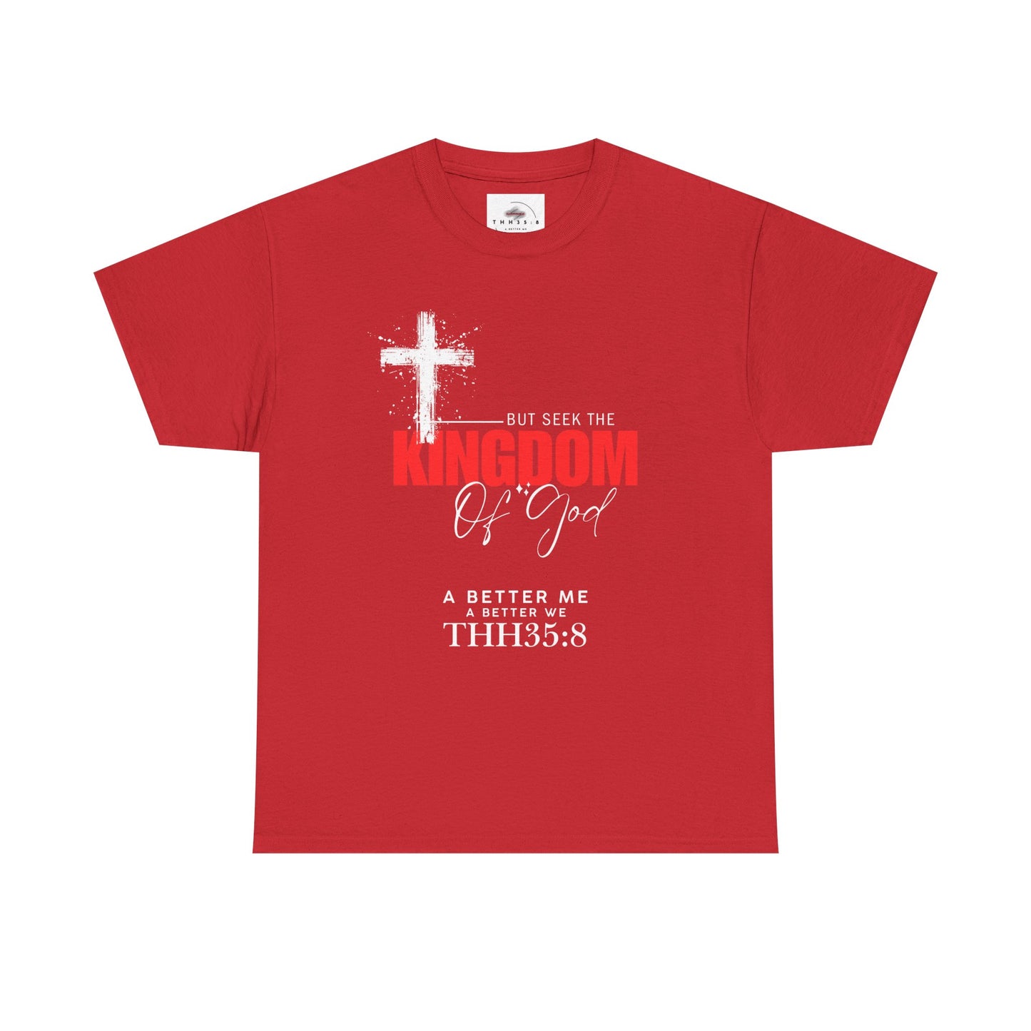 Faith-Inspired Unisex Heavy Cotton Tee – Kingdom of God Design, Christian Apparel, Inspirational Shirt, Casual Wear, Gift for Believers