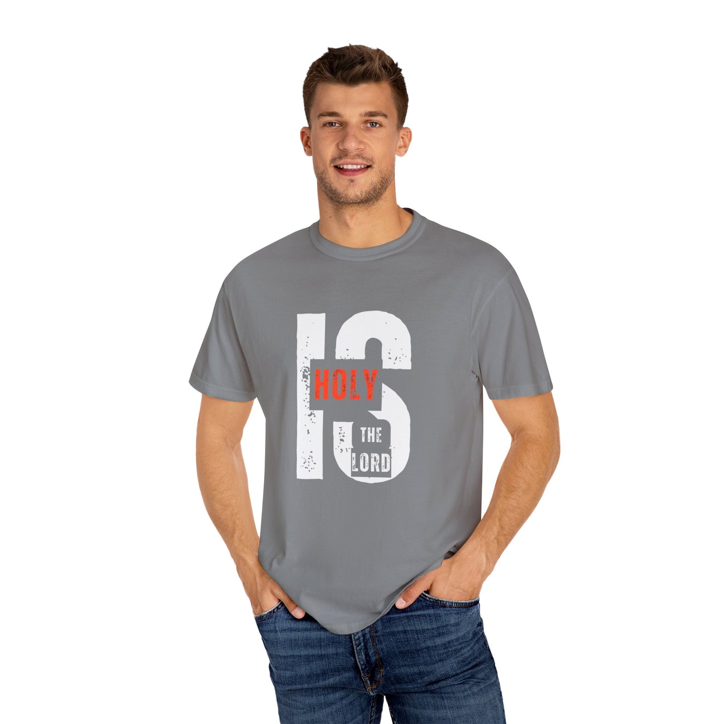 Christian Inspirational T-Shirt - Holy is the Lord, Faith Apparel, Unisex Gift for Believers, Sunday Service Wear, Casual Christian Outfit
