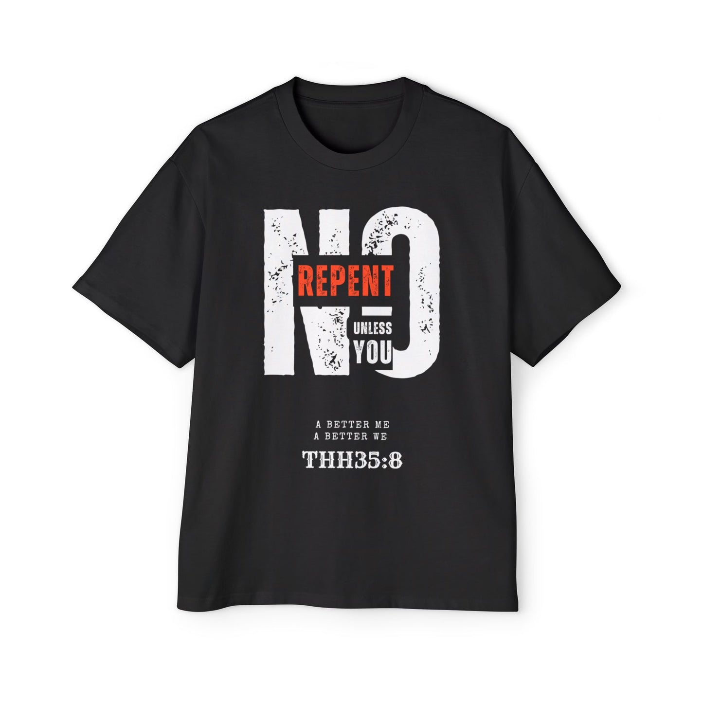 Men's Oversized Graphic Tee - Faith-Inspired Casual Wear, Oversized Fashion, Religious Apparel, Unique Gift, Streetwear Style