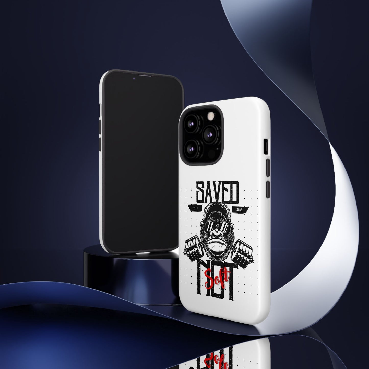 Tough Cases - Heavy Duty Phone Case for Fitness Lovers, Gym Accessories, Workout Gifts, Saved by Lift Design, Tough Armor