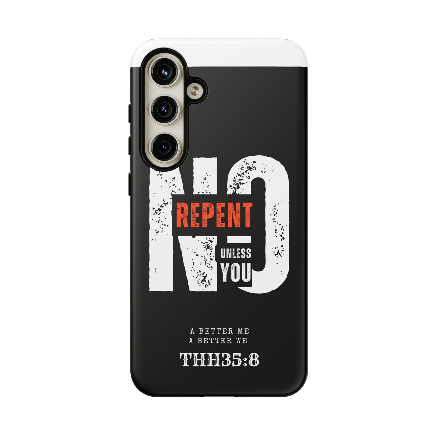 Repent Phone Case, Tough Phone Cover, Christian Gift, Scripture Phone Protector, Faith-Based Tech Accessory