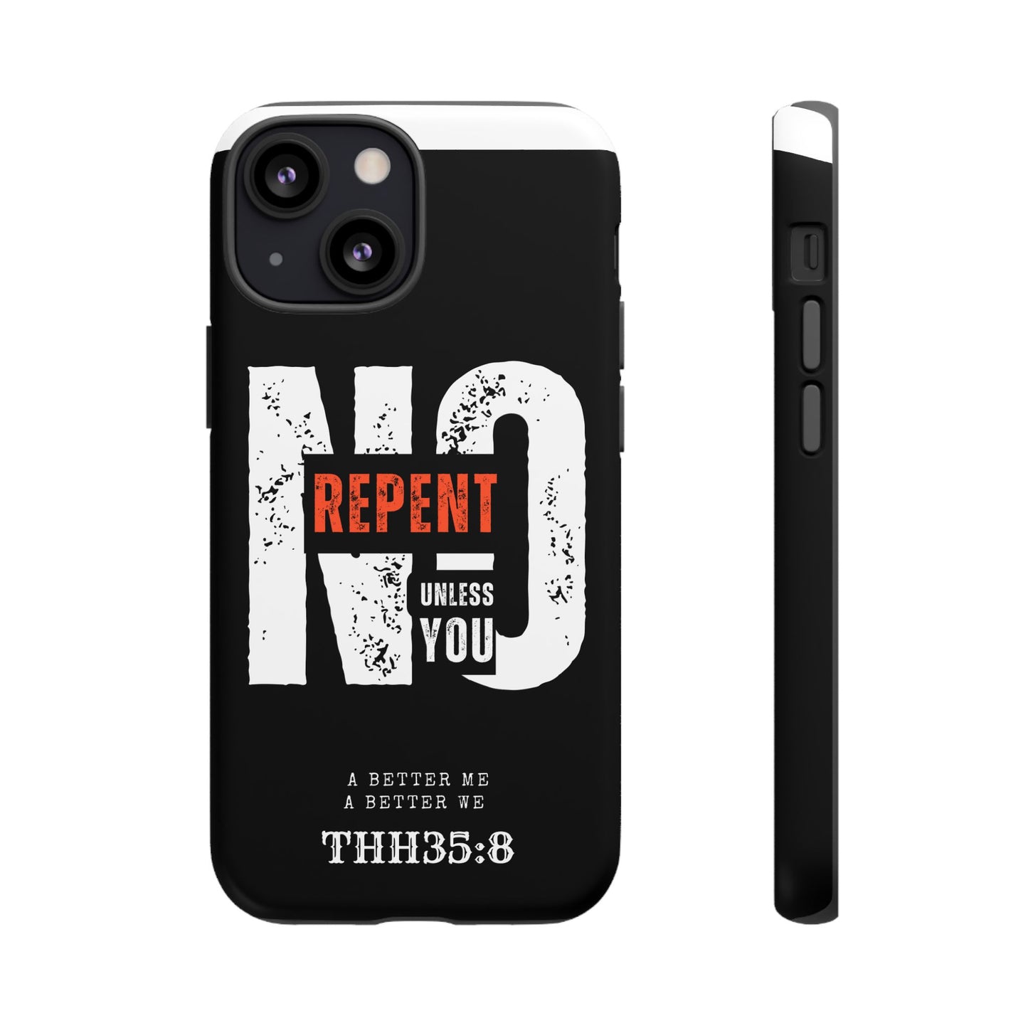 Repent Phone Case, Tough Phone Cover, Christian Gift, Scripture Phone Protector, Faith-Based Tech Accessory