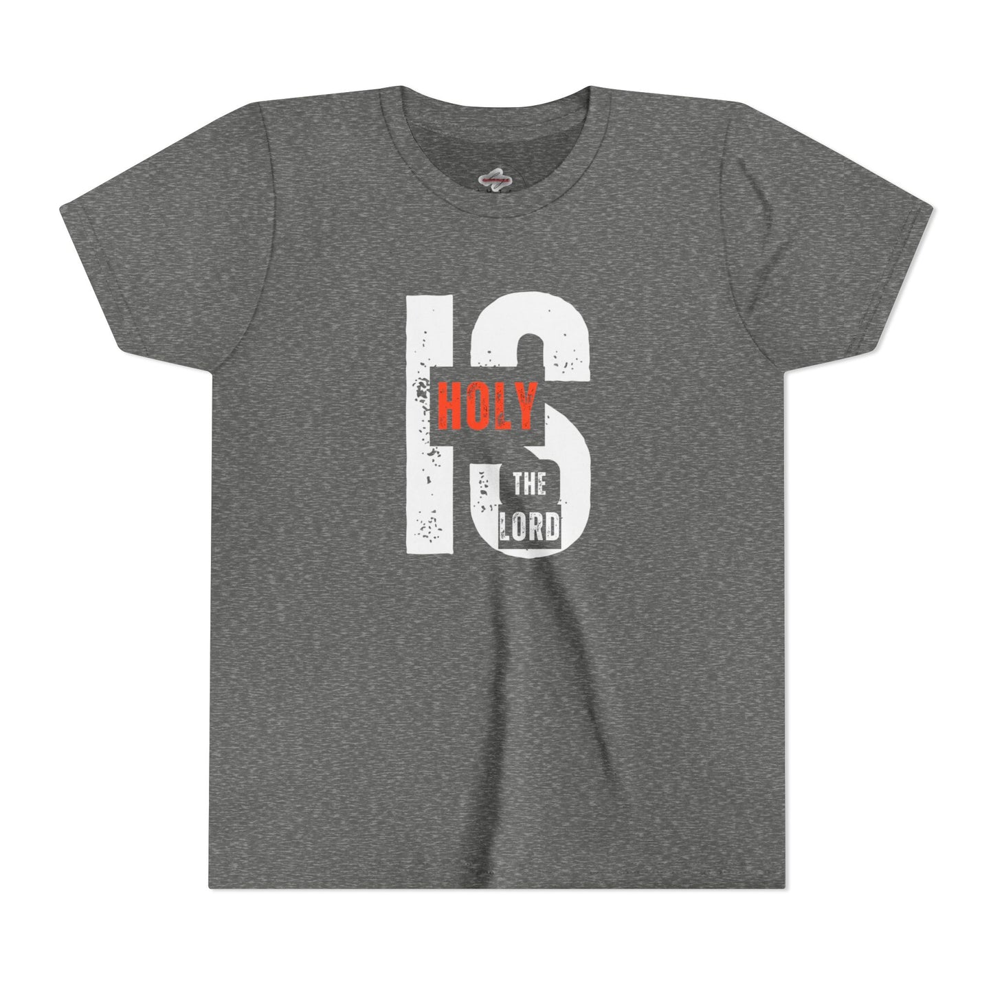 Holy is the Lord Youth Short Sleeve Tee - Faith-Based Shirt, Inspirational Gift, Christian Apparel, Youth T-Shirt, Church Outfit