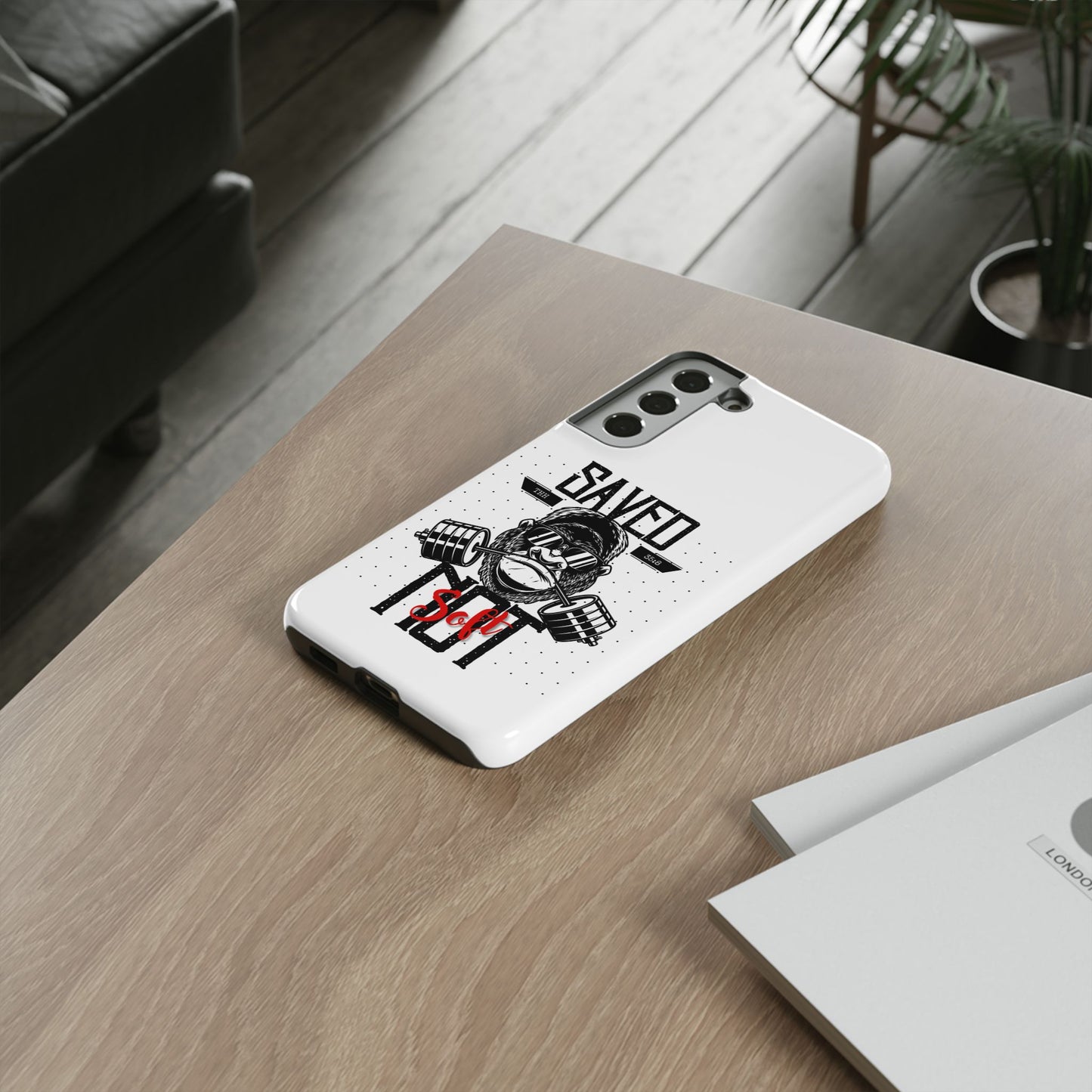 Tough Cases - Heavy Duty Phone Case for Fitness Lovers, Gym Accessories, Workout Gifts, Saved by Lift Design, Tough Armor
