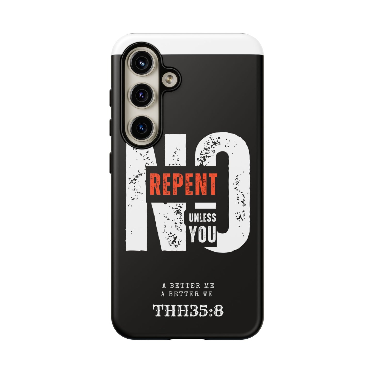 Repent Phone Case, Tough Phone Cover, Christian Gift, Scripture Phone Protector, Faith-Based Tech Accessory