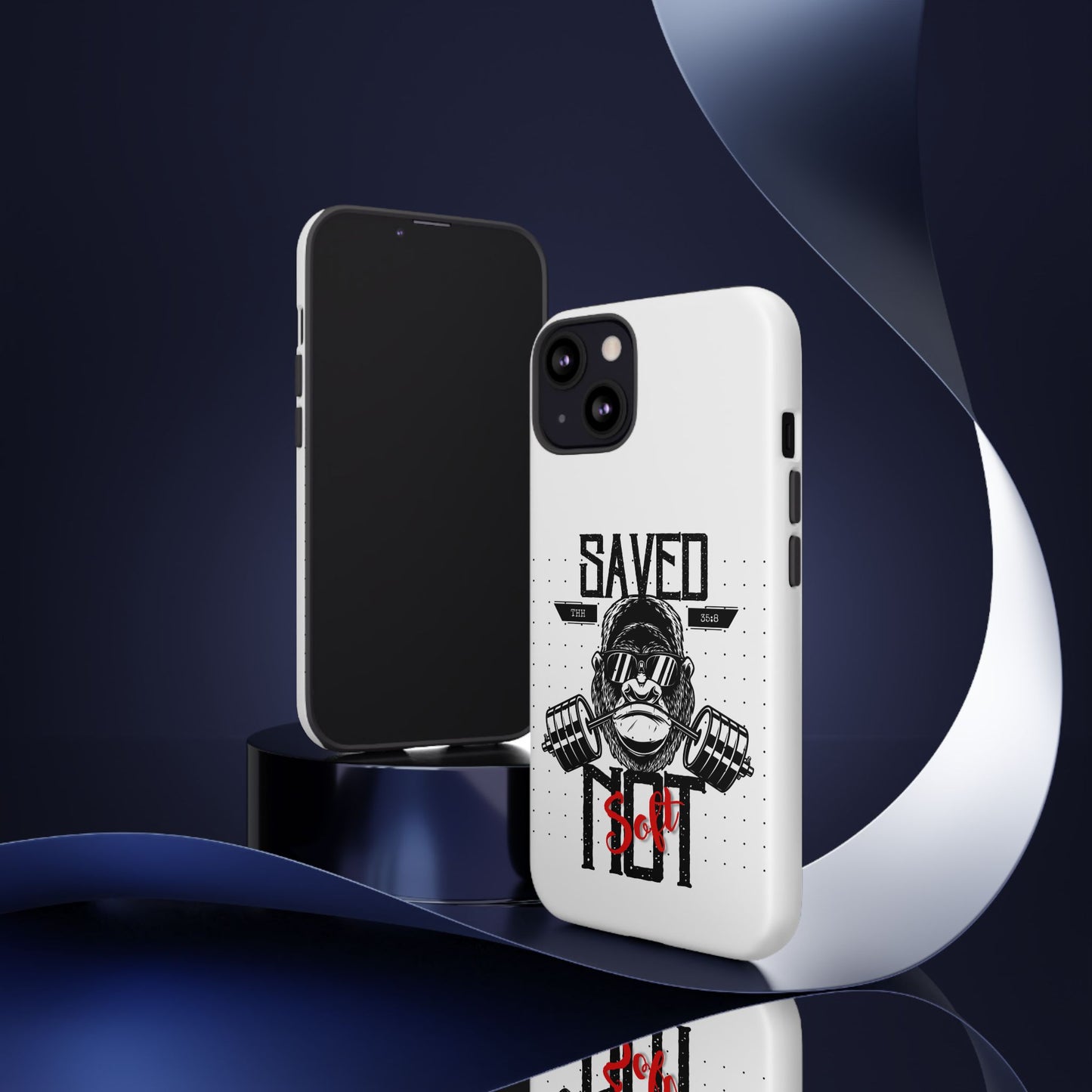 Tough Cases - Heavy Duty Phone Case for Fitness Lovers, Gym Accessories, Workout Gifts, Saved by Lift Design, Tough Armor