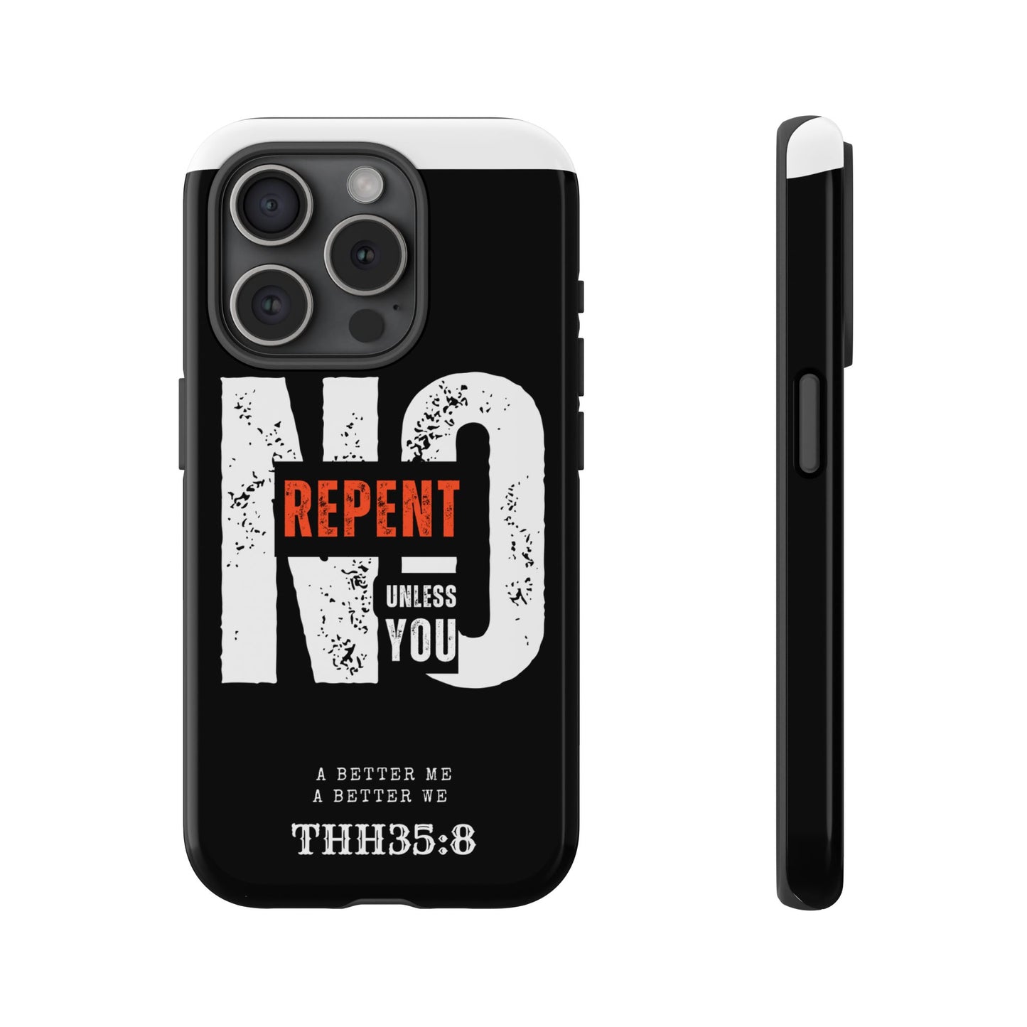 Repent Phone Case, Tough Phone Cover, Christian Gift, Scripture Phone Protector, Faith-Based Tech Accessory