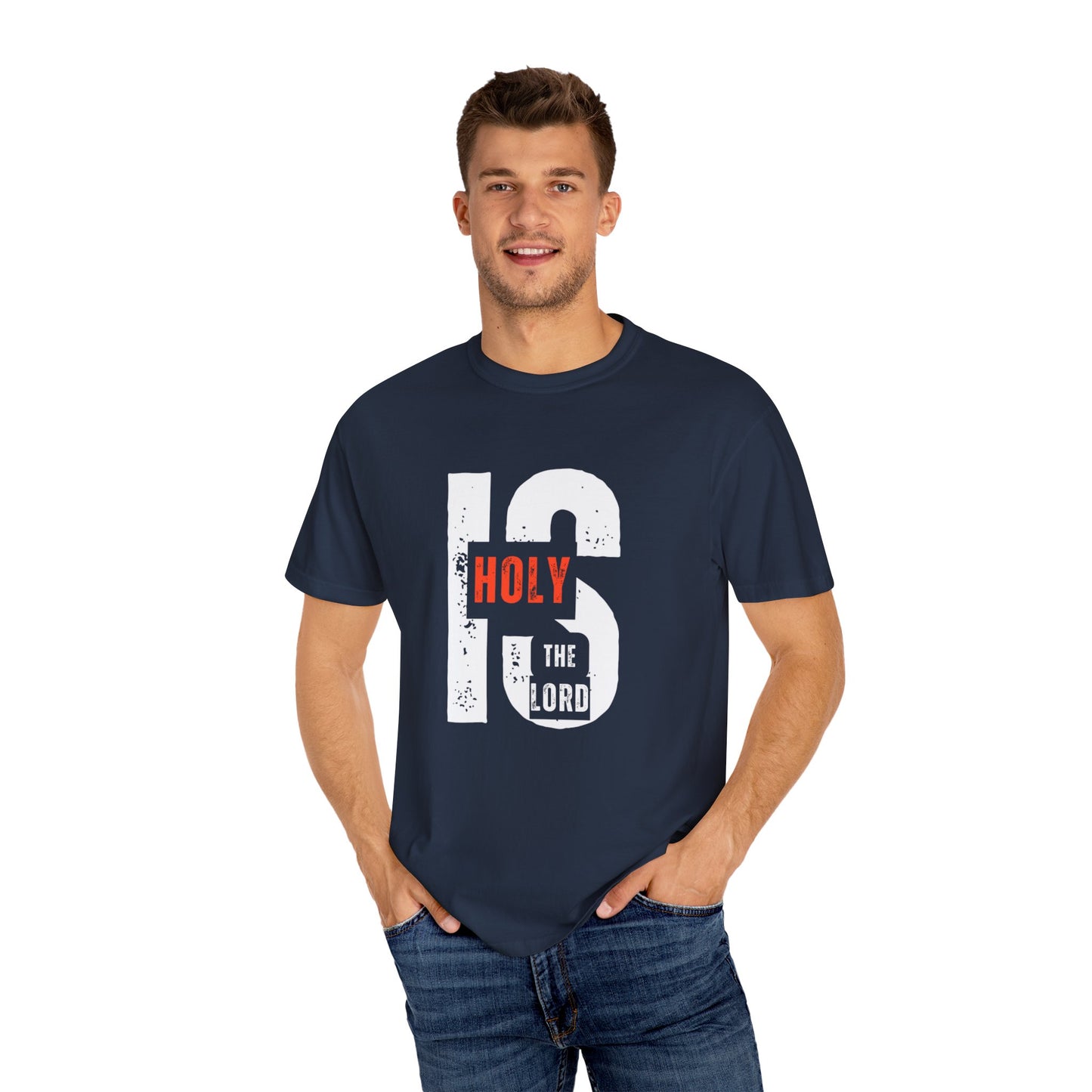 Christian Inspirational T-Shirt - Holy is the Lord, Faith Apparel, Unisex Gift for Believers, Sunday Service Wear, Casual Christian Outfit