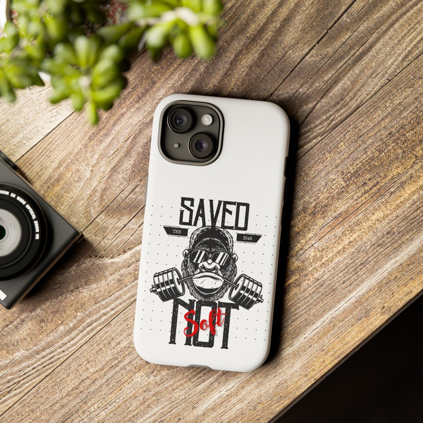 Tough Cases - Heavy Duty Phone Case for Fitness Lovers, Gym Accessories, Workout Gifts, Saved by Lift Design, Tough Armor