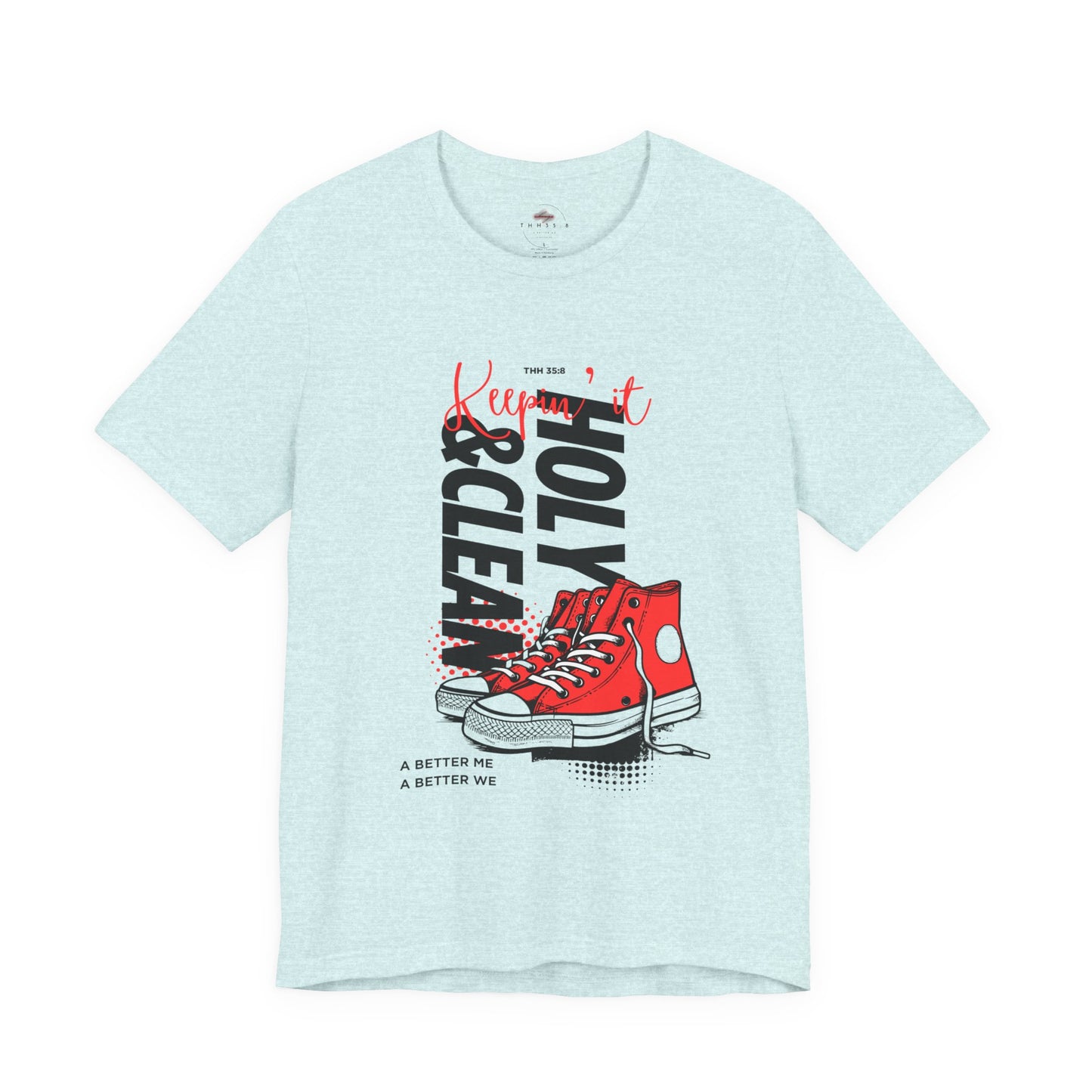 Inspirational Graphic Tee, Motivational T-Shirt, Faith-Based Apparel, Casual Streetwear, Unisex Tight Fit Tee