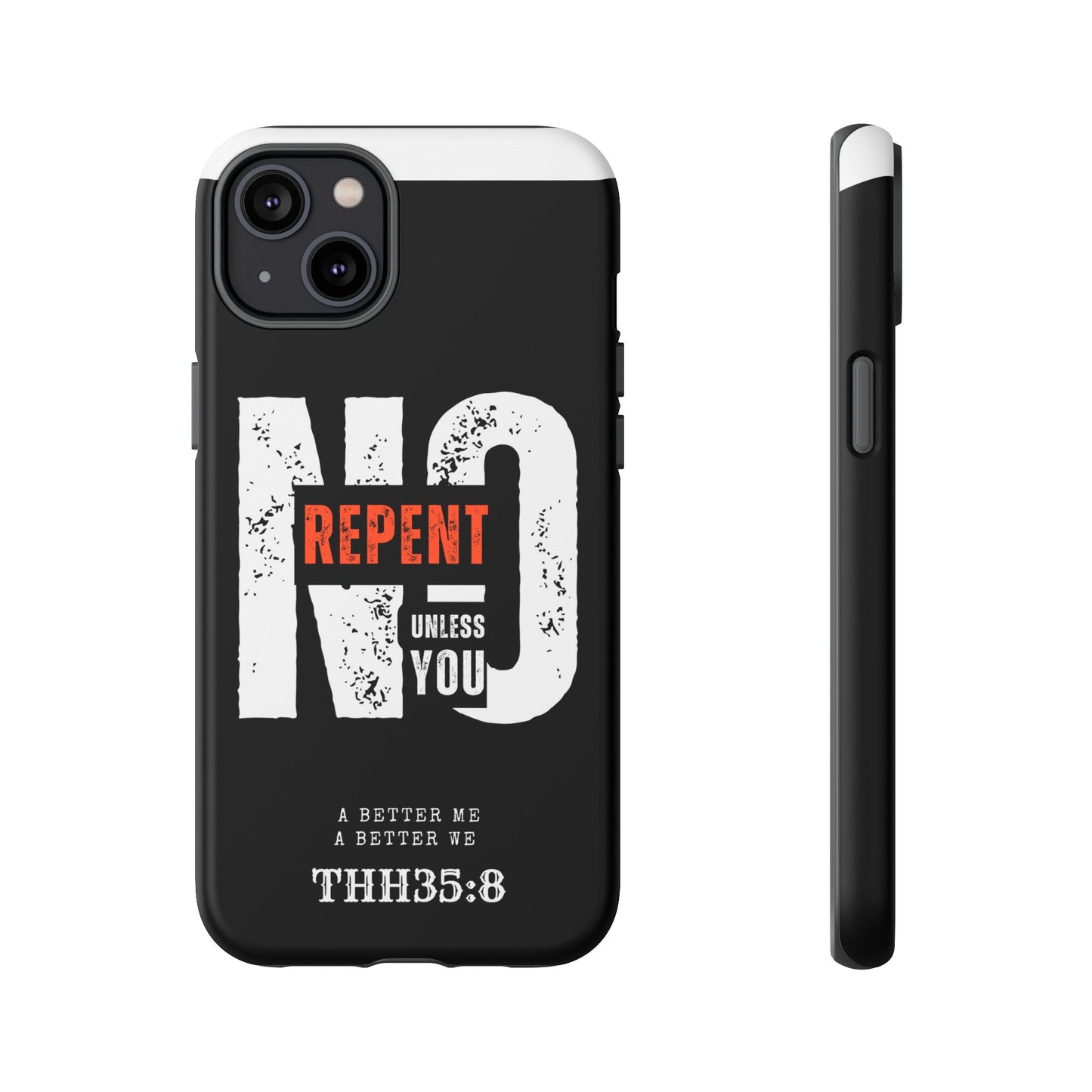 Repent Phone Case, Tough Phone Cover, Christian Gift, Scripture Phone Protector, Faith-Based Tech Accessory