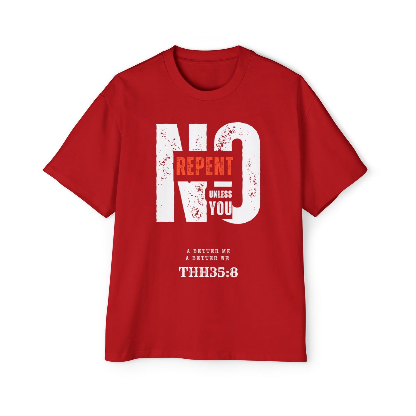 Men's Oversized Graphic Tee - Faith-Inspired Casual Wear, Oversized Fashion, Religious Apparel, Unique Gift, Streetwear Style