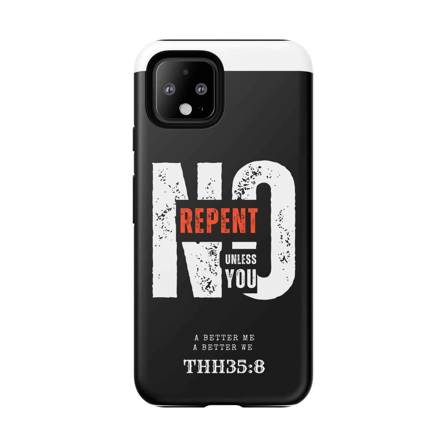 Repent Phone Case, Tough Phone Cover, Christian Gift, Scripture Phone Protector, Faith-Based Tech Accessory