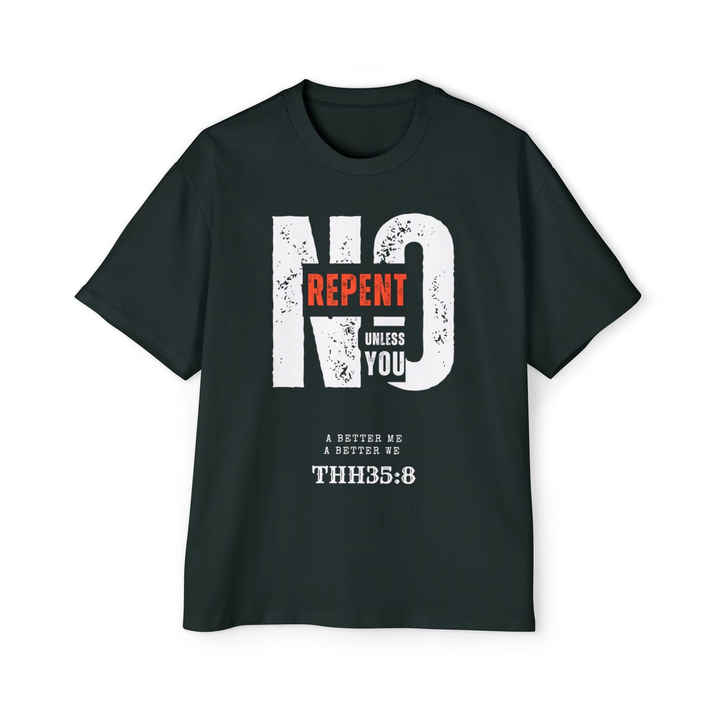 Men's Oversized Graphic Tee - Faith-Inspired Casual Wear, Oversized Fashion, Religious Apparel, Unique Gift, Streetwear Style