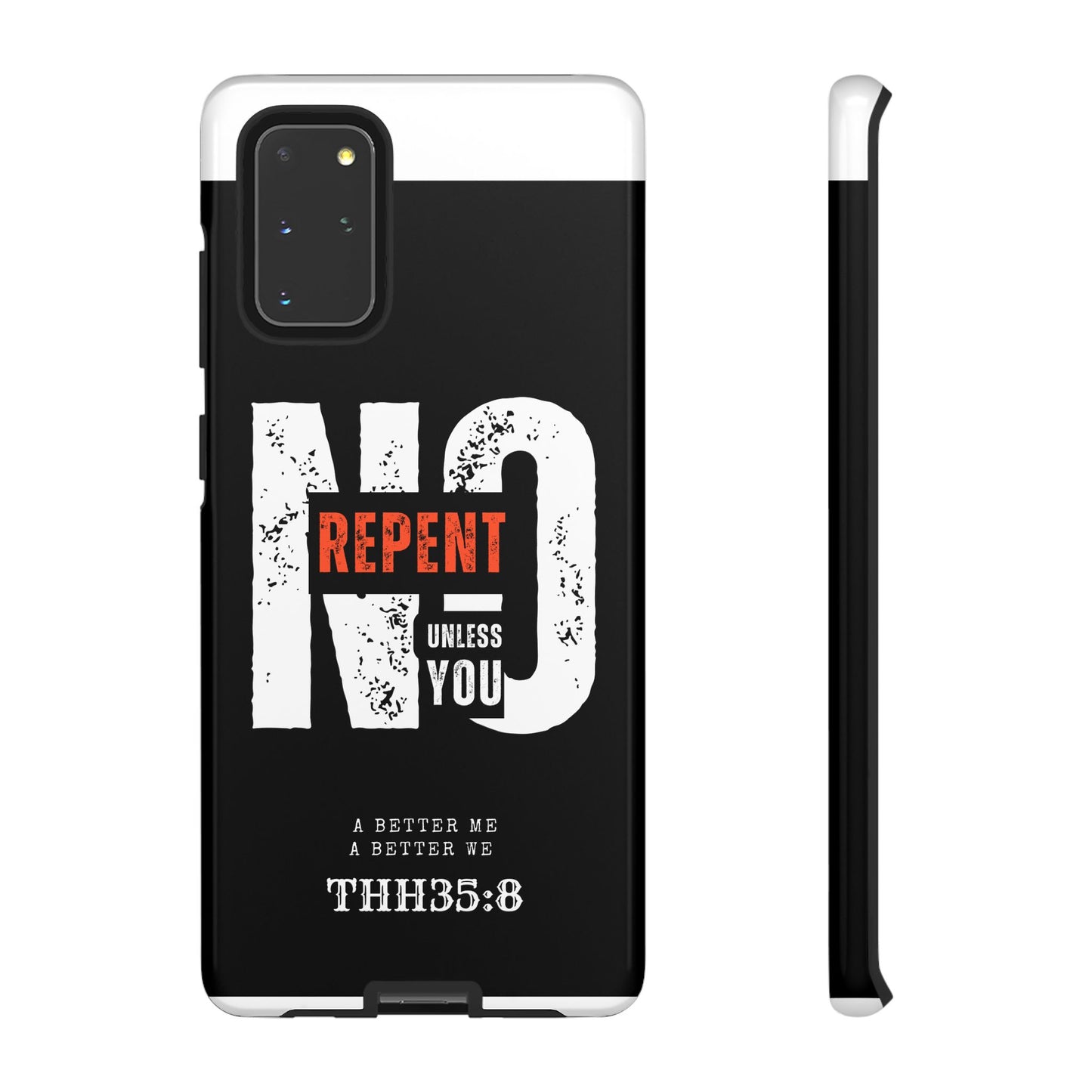 Repent Phone Case, Tough Phone Cover, Christian Gift, Scripture Phone Protector, Faith-Based Tech Accessory