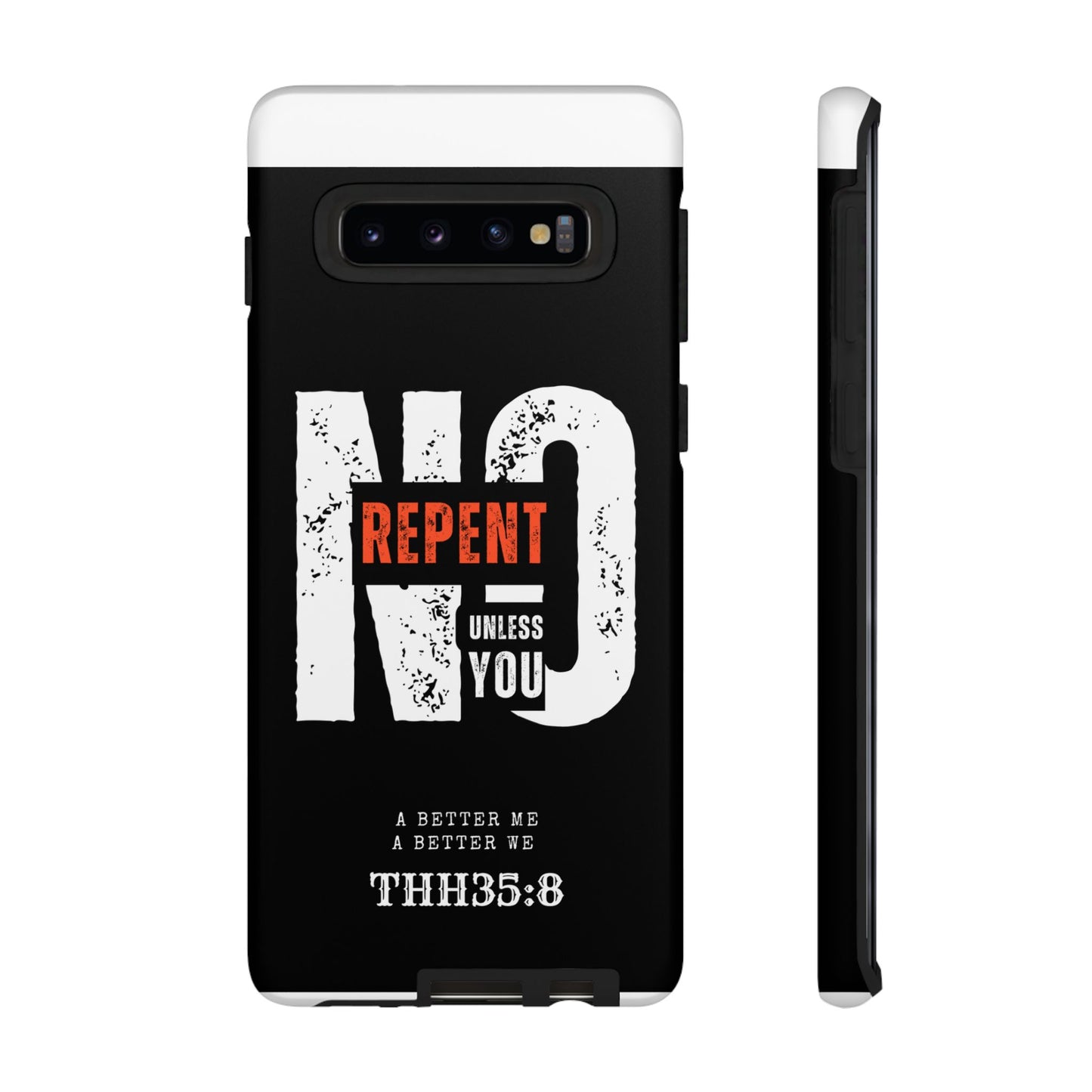 Repent Phone Case, Tough Phone Cover, Christian Gift, Scripture Phone Protector, Faith-Based Tech Accessory