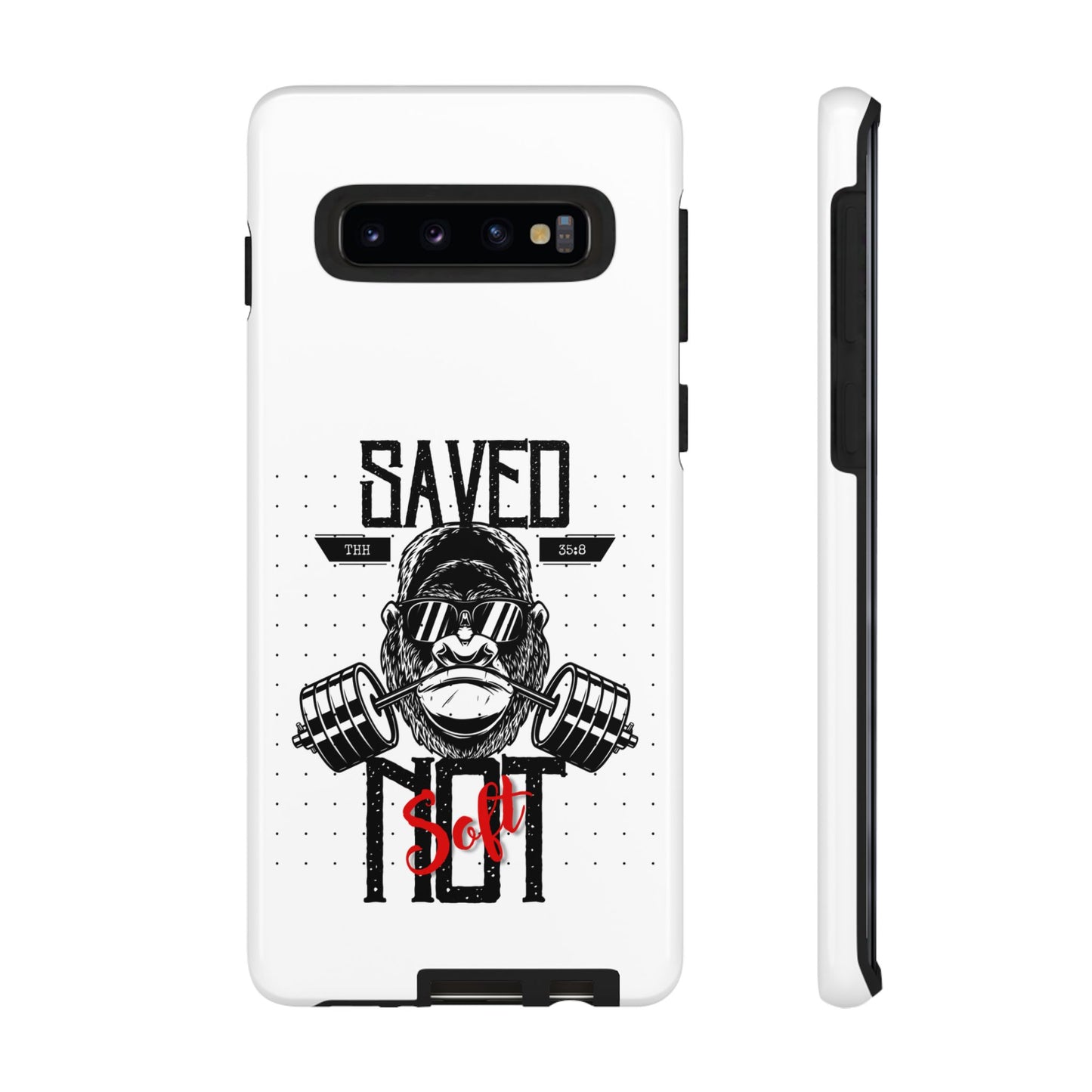 Tough Cases - Heavy Duty Phone Case for Fitness Lovers, Gym Accessories, Workout Gifts, Saved by Lift Design, Tough Armor