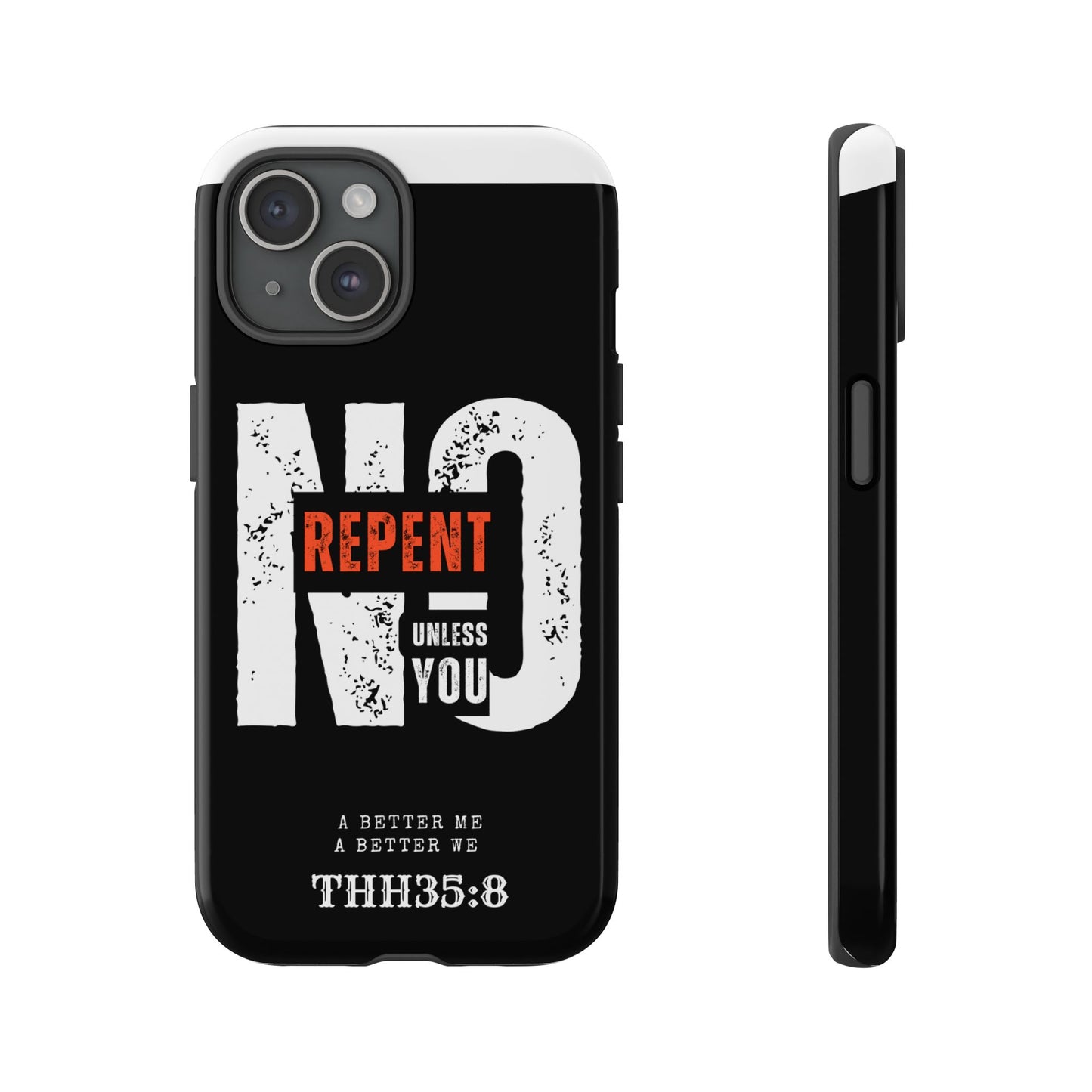 Repent Phone Case, Tough Phone Cover, Christian Gift, Scripture Phone Protector, Faith-Based Tech Accessory
