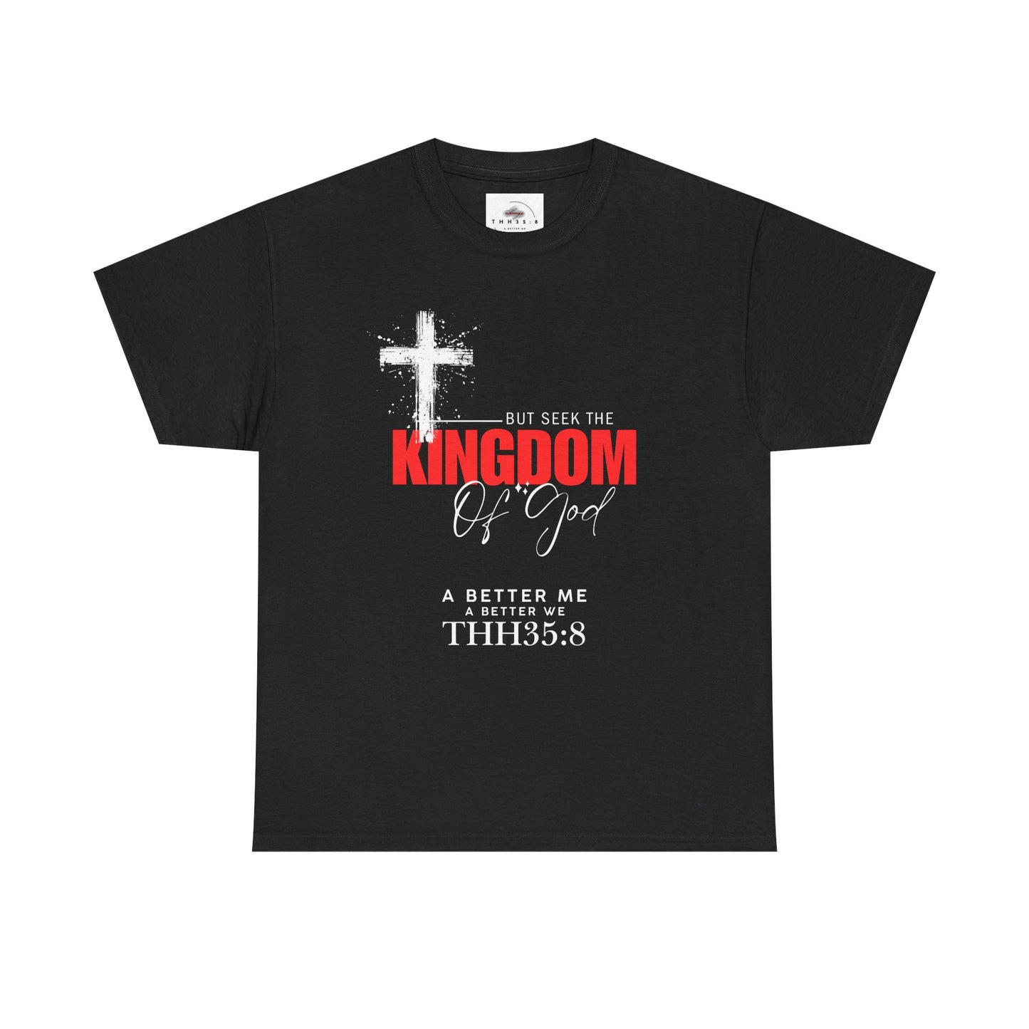 Faith-Inspired Unisex Heavy Cotton Tee – Kingdom of God Design, Christian Apparel, Inspirational Shirt, Casual Wear, Gift for Believers
