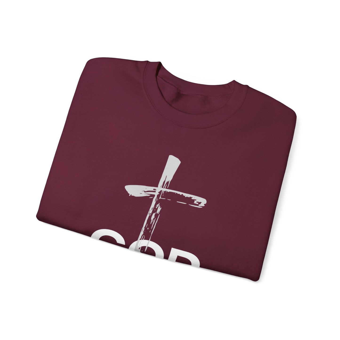 Faith-Inspired Crewneck Sweatshirt | Cozy Christian Apparel, Religious Gift, God is Love, Perfect for Church and Everyday Wear