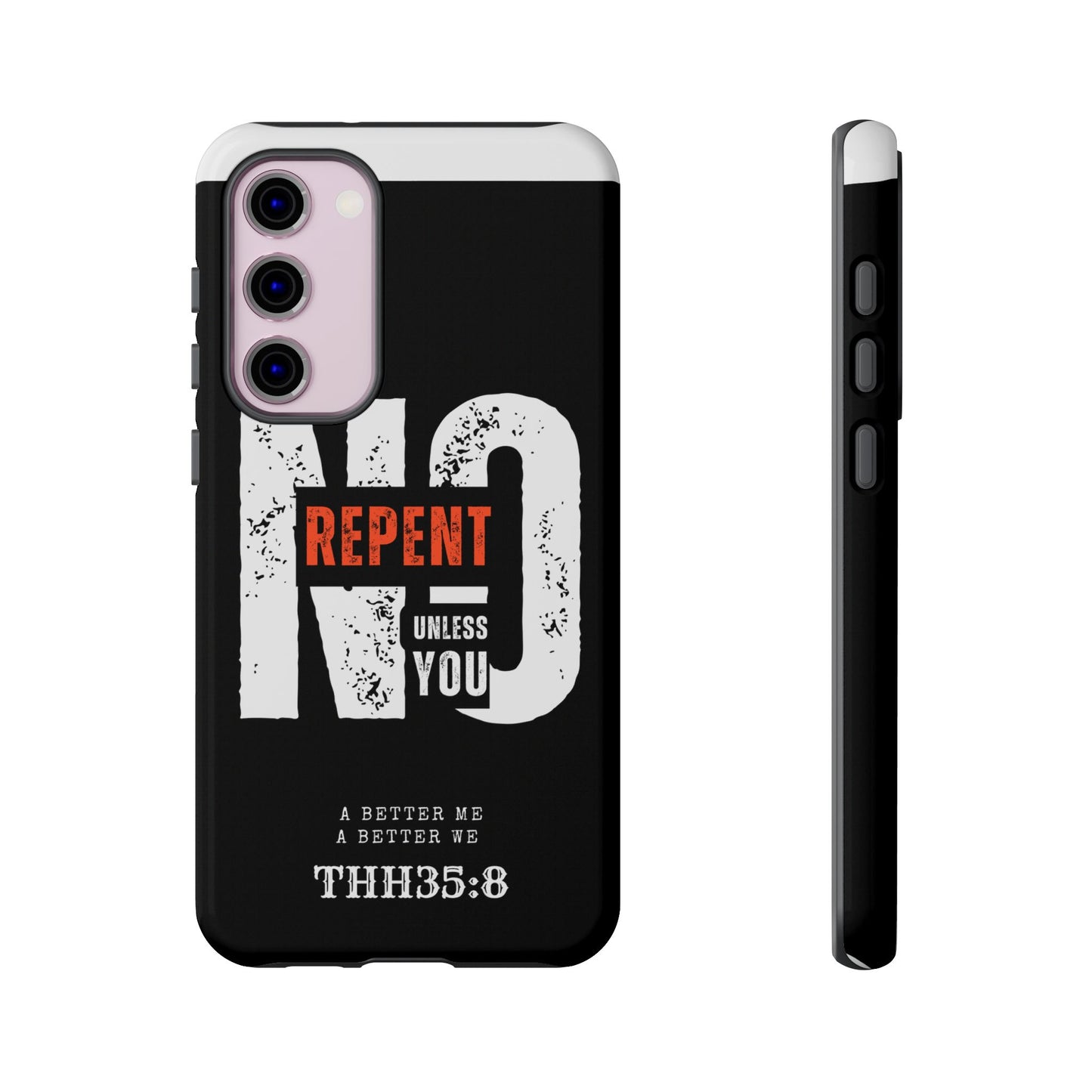 Repent Phone Case, Tough Phone Cover, Christian Gift, Scripture Phone Protector, Faith-Based Tech Accessory