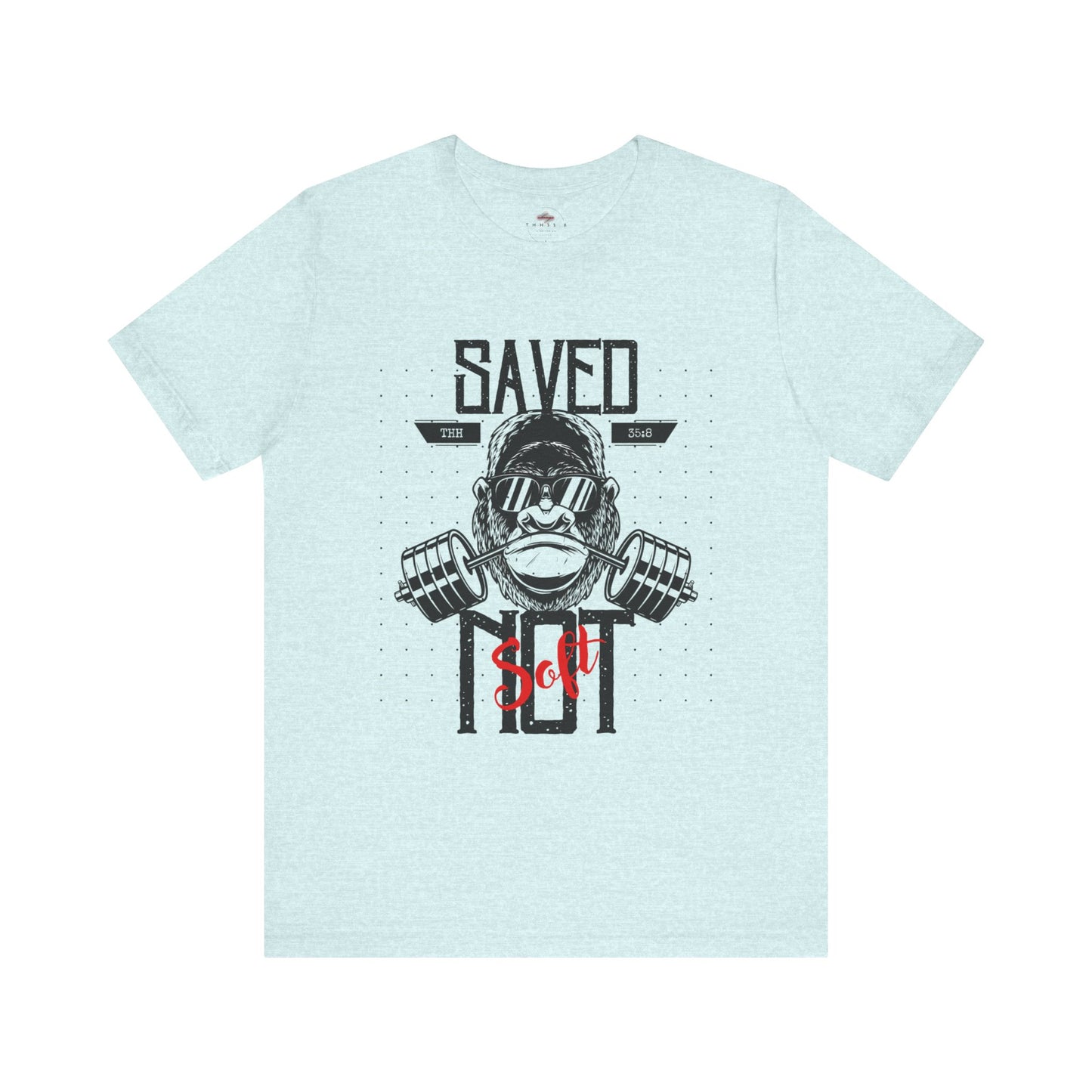 Saved Tee for Fitness Enthusiasts, Motivational Workout Shirt, Casual Everyday Wear, Gift for Gym Lovers, Celebrating Achievements