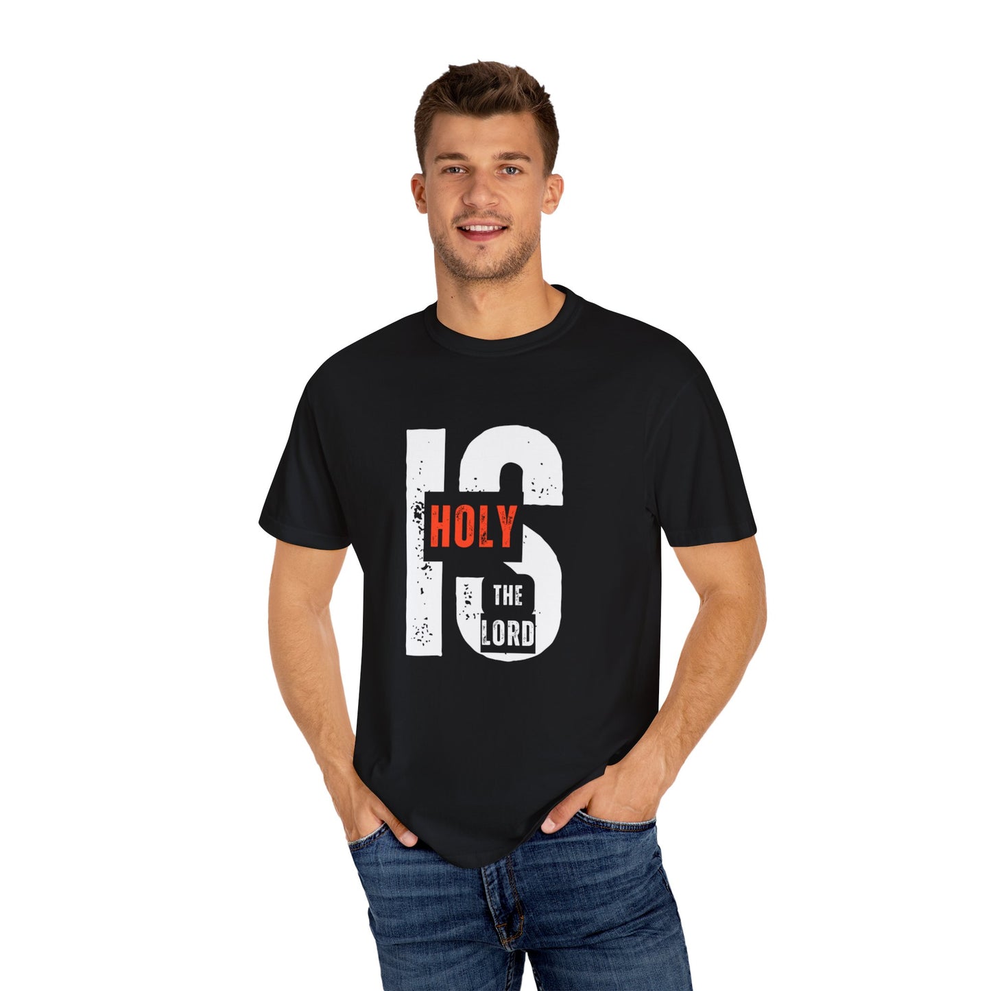 Christian Inspirational T-Shirt - Holy is the Lord, Faith Apparel, Unisex Gift for Believers, Sunday Service Wear, Casual Christian Outfit