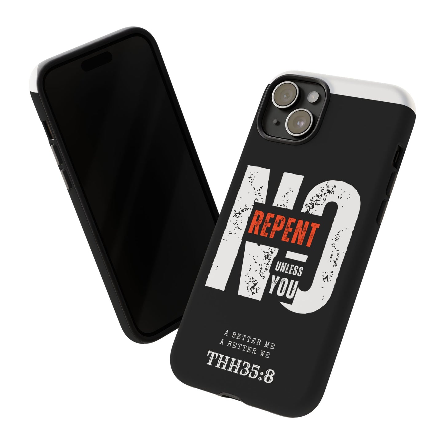 Repent Phone Case, Tough Phone Cover, Christian Gift, Scripture Phone Protector, Faith-Based Tech Accessory
