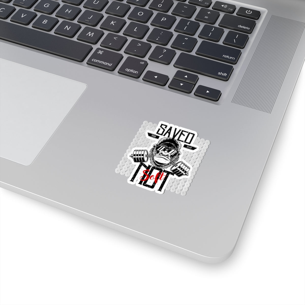 Gym Motivation Kiss-Cut Stickers, Fitness Decals, Workout Stickers, Monkey Fitness Art, Laptop Stickers, Gym Enthusiast Gifts