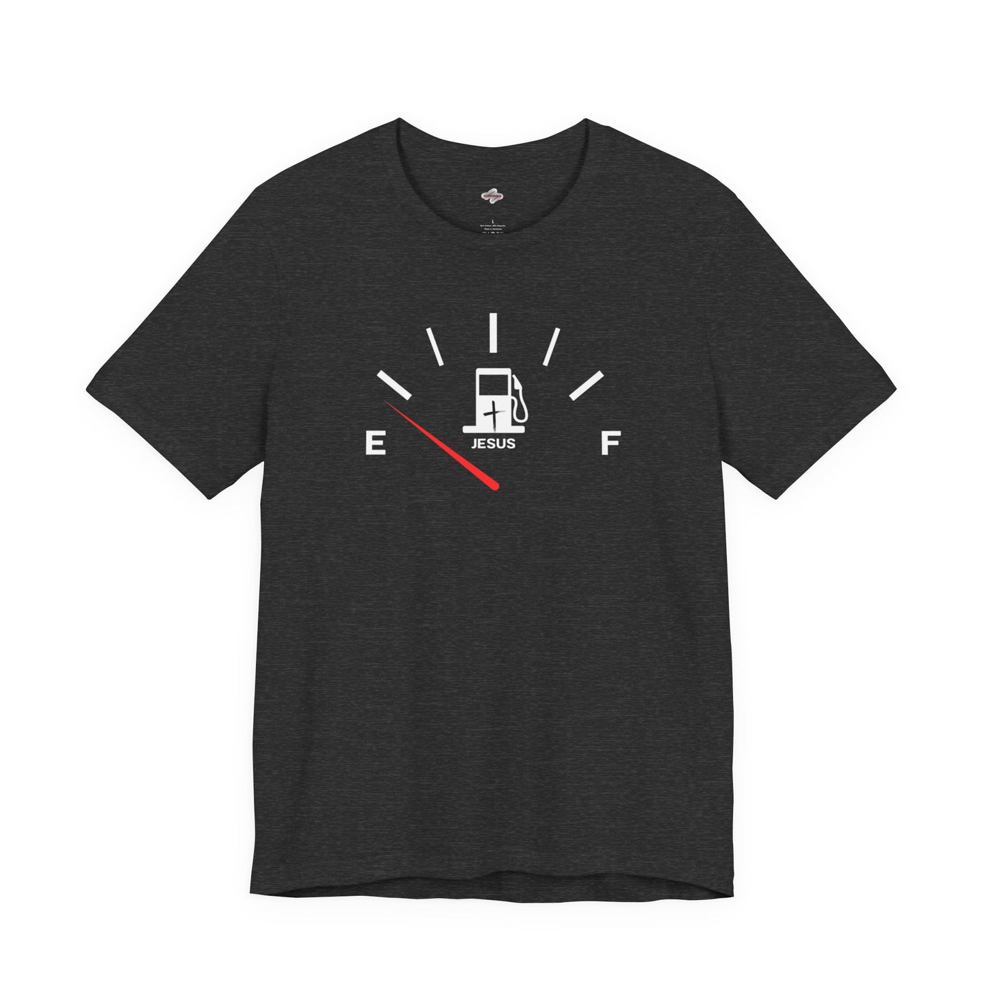 Fuel Gauge Graphic Tee, Funny Gift for Car Lovers, Unisex T-Shirt for Road Trips, Father's Day, Humor Shirt
