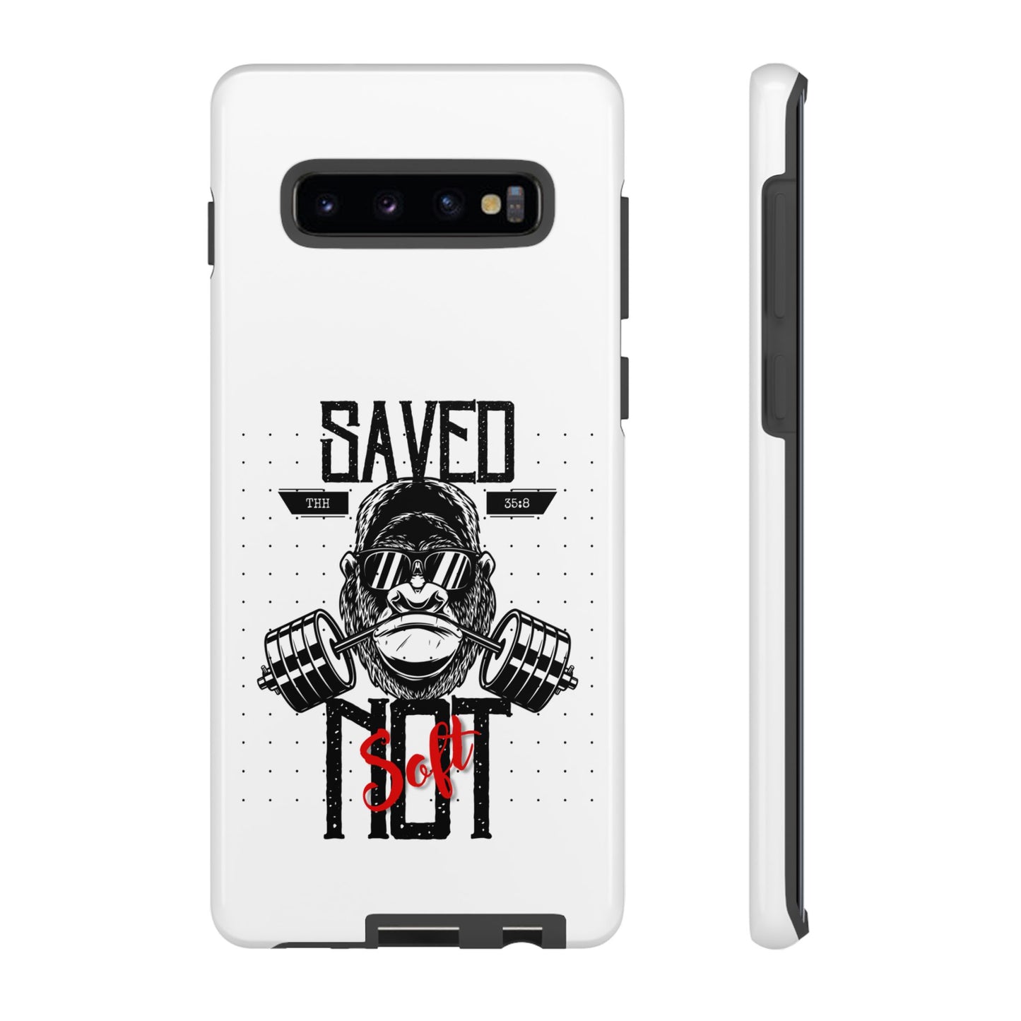 Tough Cases - Heavy Duty Phone Case for Fitness Lovers, Gym Accessories, Workout Gifts, Saved by Lift Design, Tough Armor