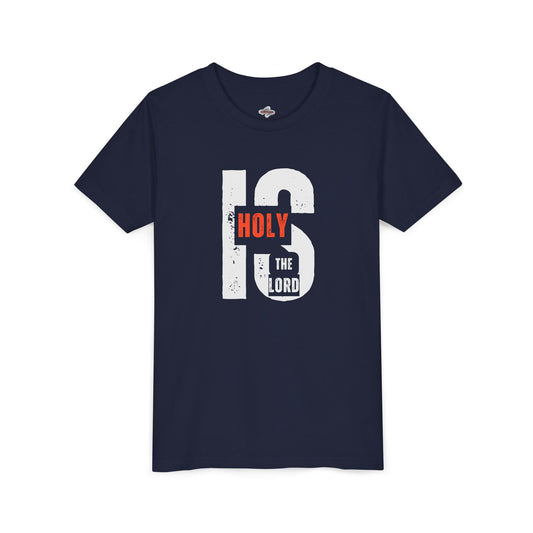 Holy is the Lord Youth Short Sleeve Tee - Faith-Based Shirt, Inspirational Gift, Christian Apparel, Youth T-Shirt, Church Outfit
