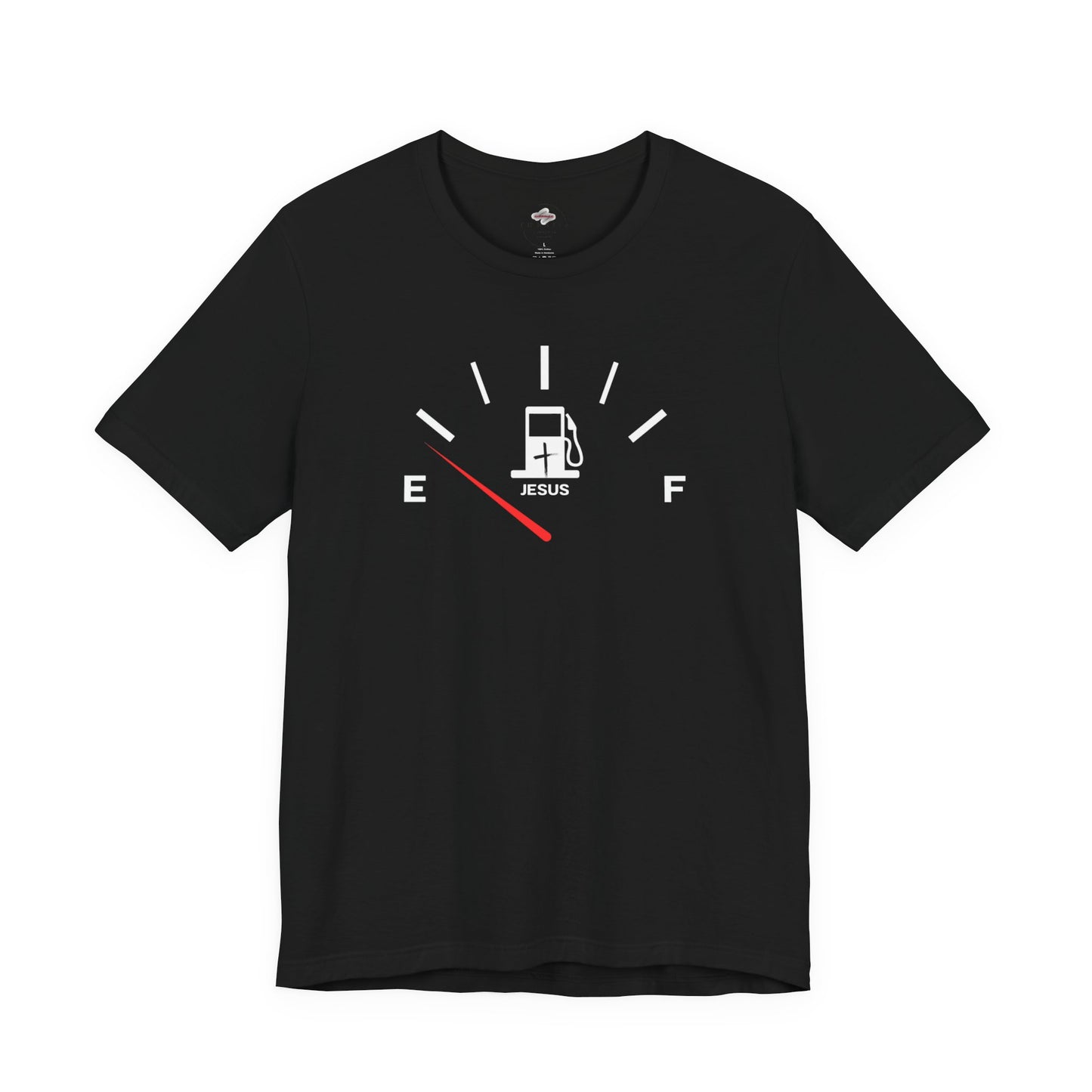 Fuel Gauge Graphic Tee, Funny Gift for Car Lovers, Unisex T-Shirt for Road Trips, Father's Day, Humor Shirt