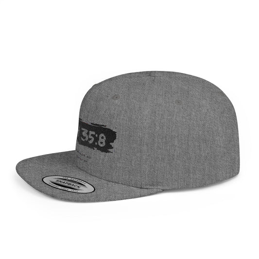 Flat Bill Snapback Hat, Faith-Inspired Cap, Stylish Snapback for Everyday Wear, Gift for Friends, Casual Headwear