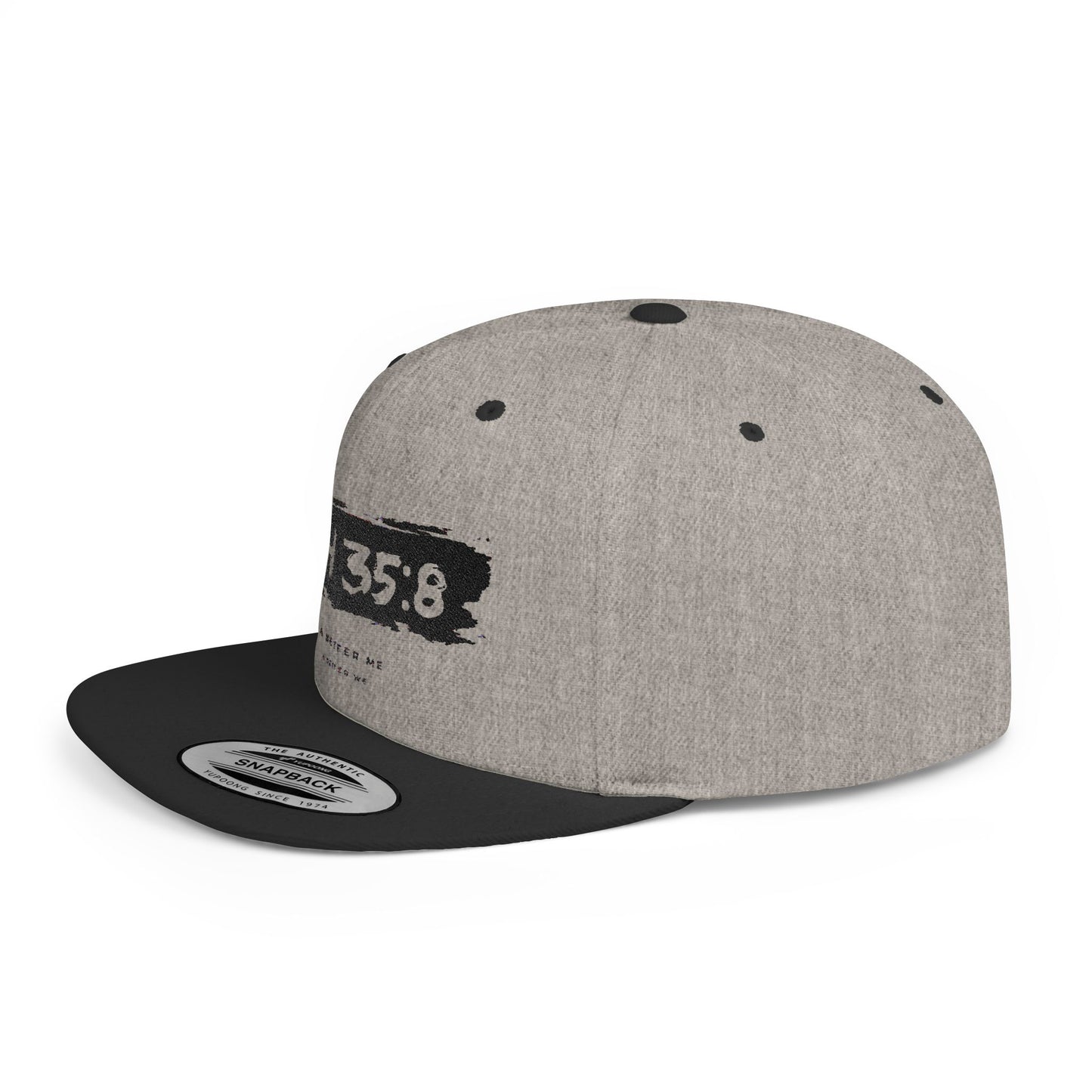 Flat Bill Snapback Hat, Faith-Inspired Cap, Stylish Snapback for Everyday Wear, Gift for Friends, Casual Headwear